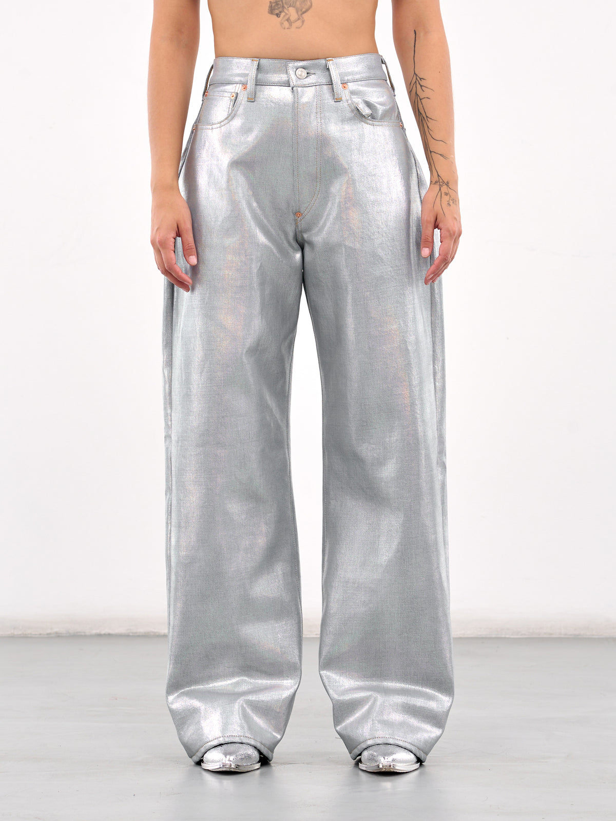 Foiled Jeans (JO-P205-SILVER)