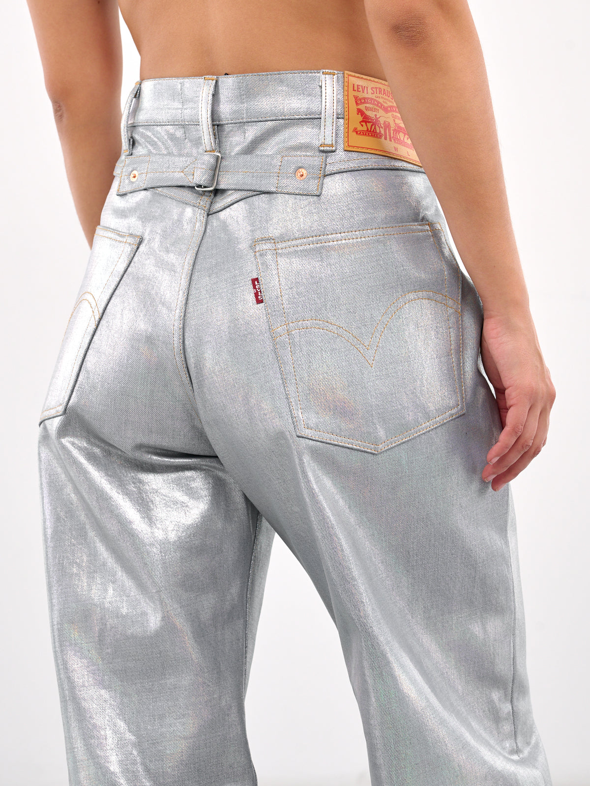 Foiled Jeans (JO-P205-SILVER)