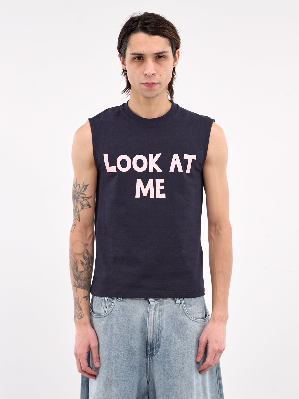 Look At Me Printed Tank (JO0257-PG1510-DARK-NAVY)