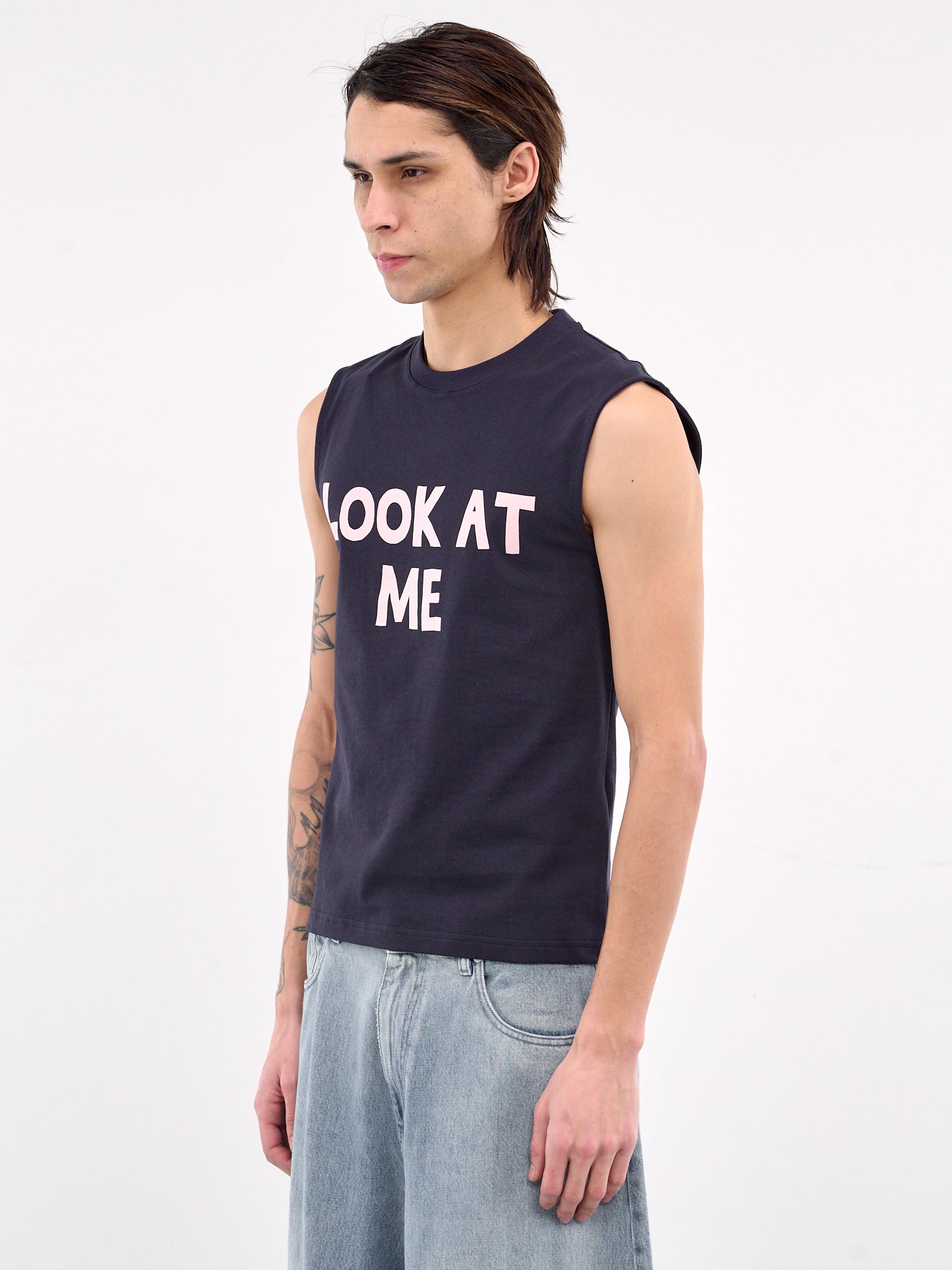 Look At Me Printed Tank (JO0257-PG1510-DARK-NAVY)