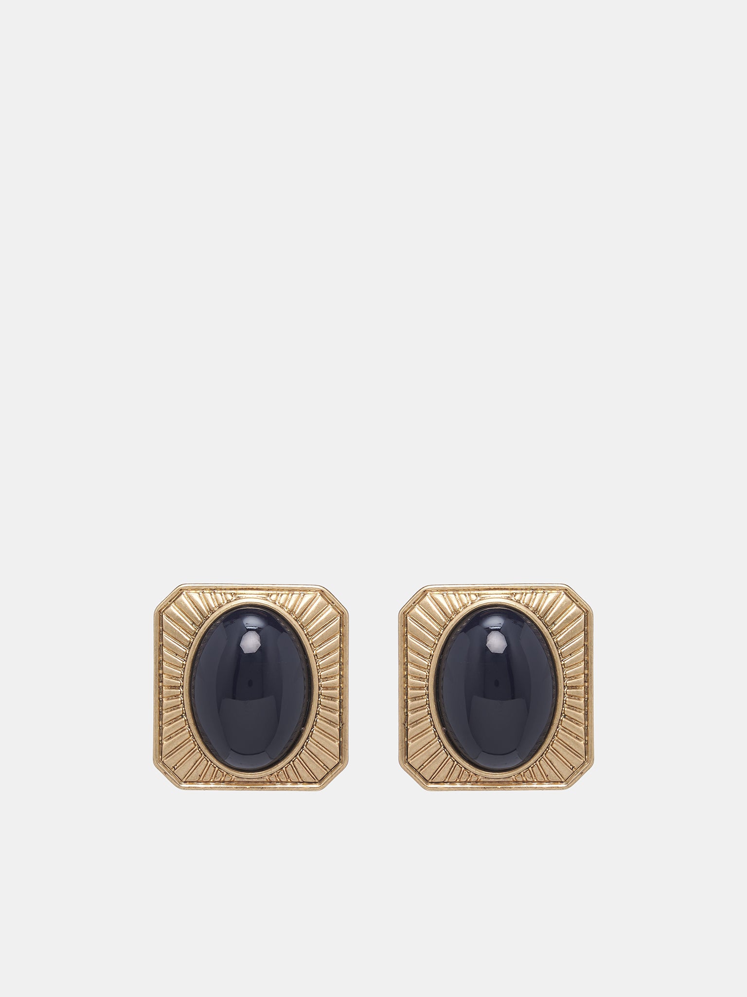 Gemstone Stud Earrings (JW0001OT01-GOLD)