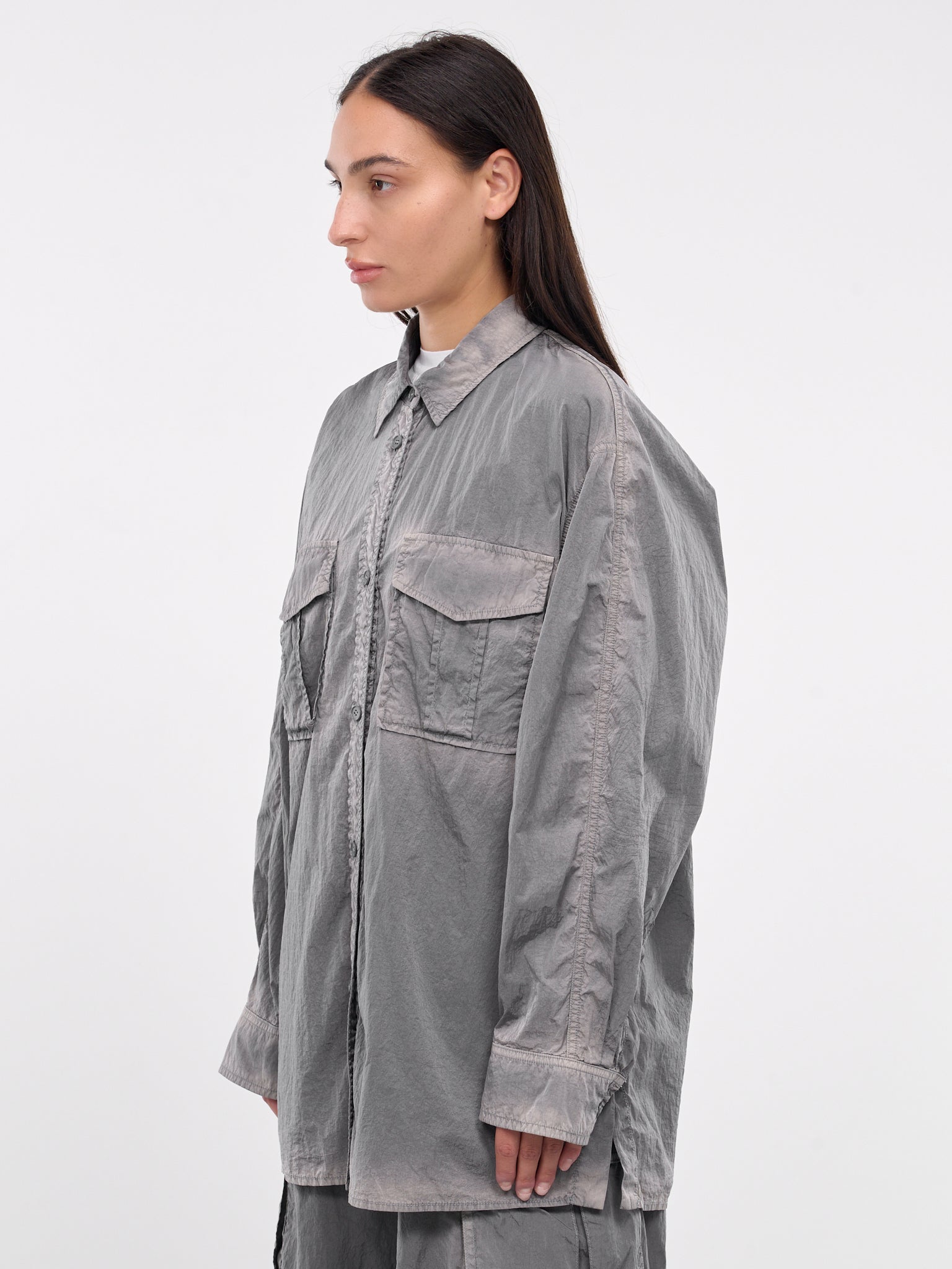 Nylon Cargo Shirt (JW4764W04-GREY)