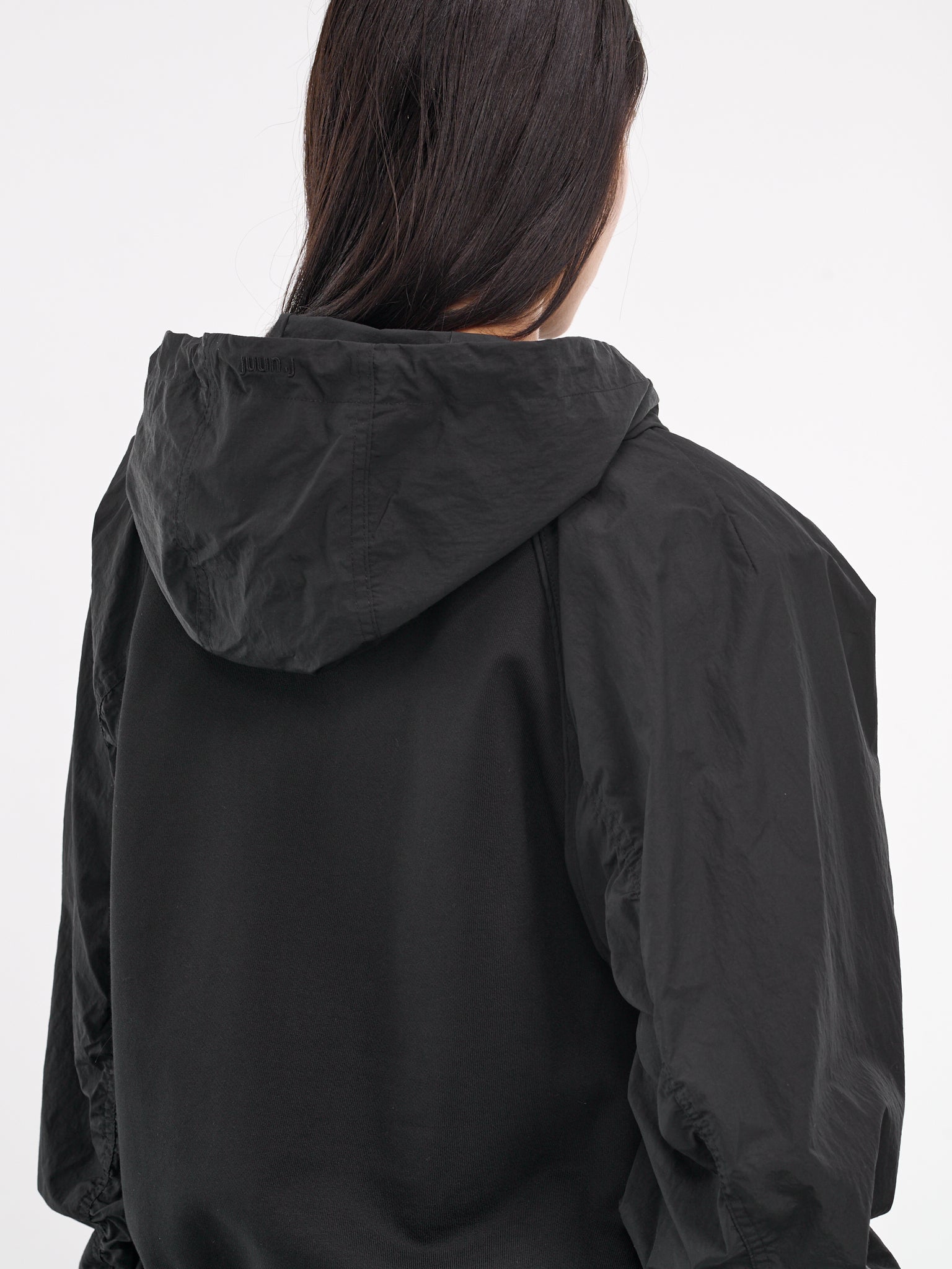 High-Neck Hoodie (JW4841W03-BLACK)