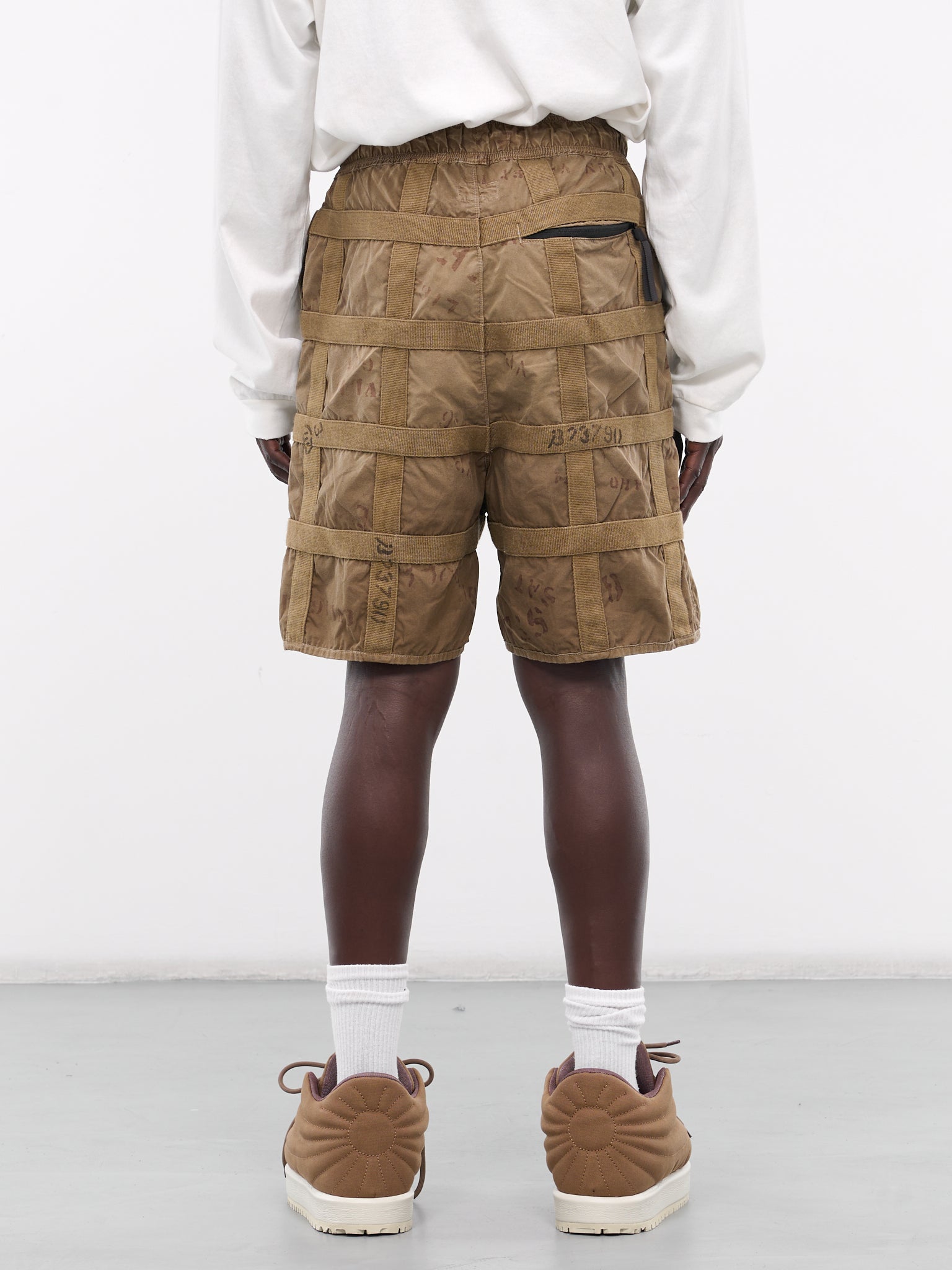 Prisoner Craft Tattersall Remake Shorts (K2405SP204-GBE-GREY-BEIGE)