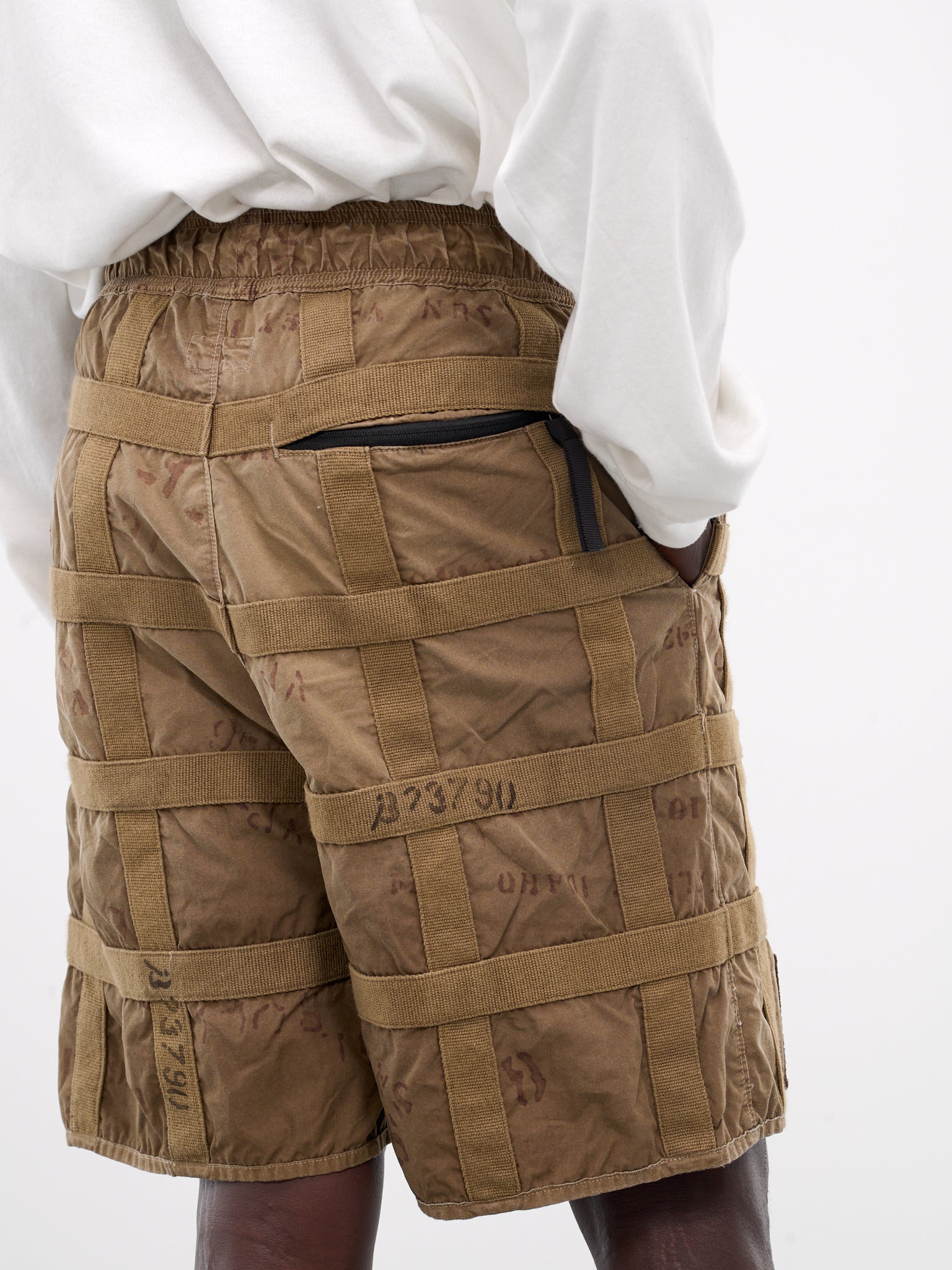 Prisoner Craft Tattersall Remake Shorts (K2405SP204-GBE-GREY-BEIGE)