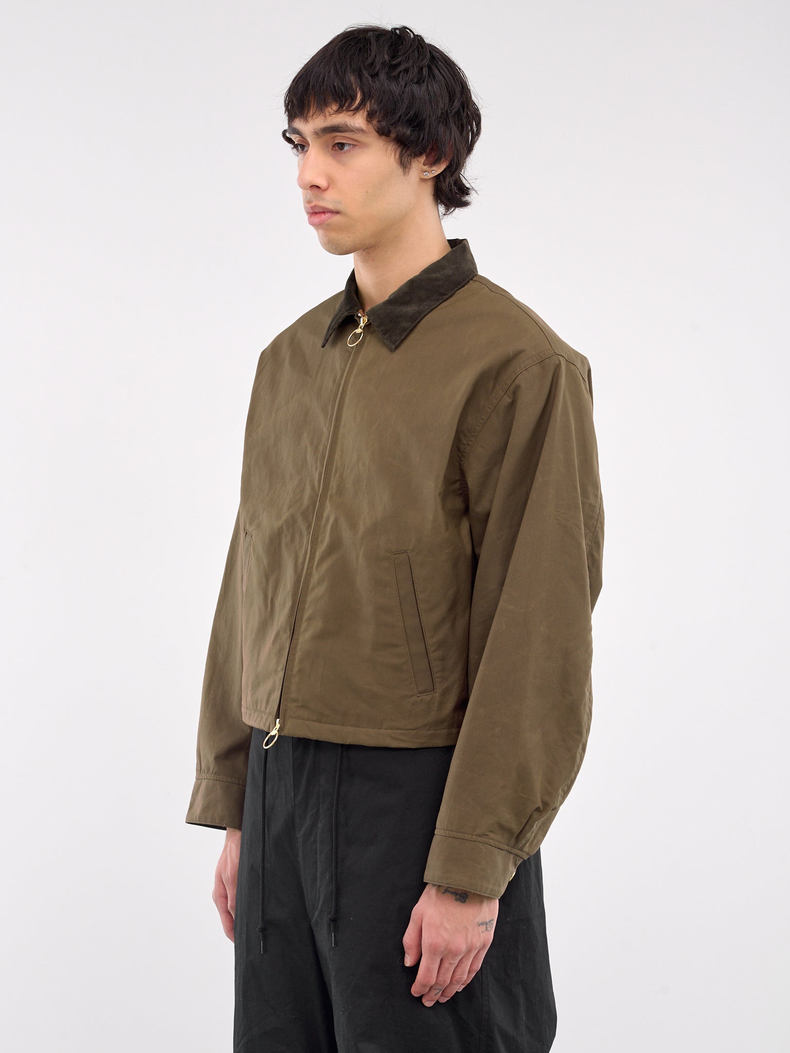 Oil Coated Drizzler Jacket (K2409LJ026-KHAKI)