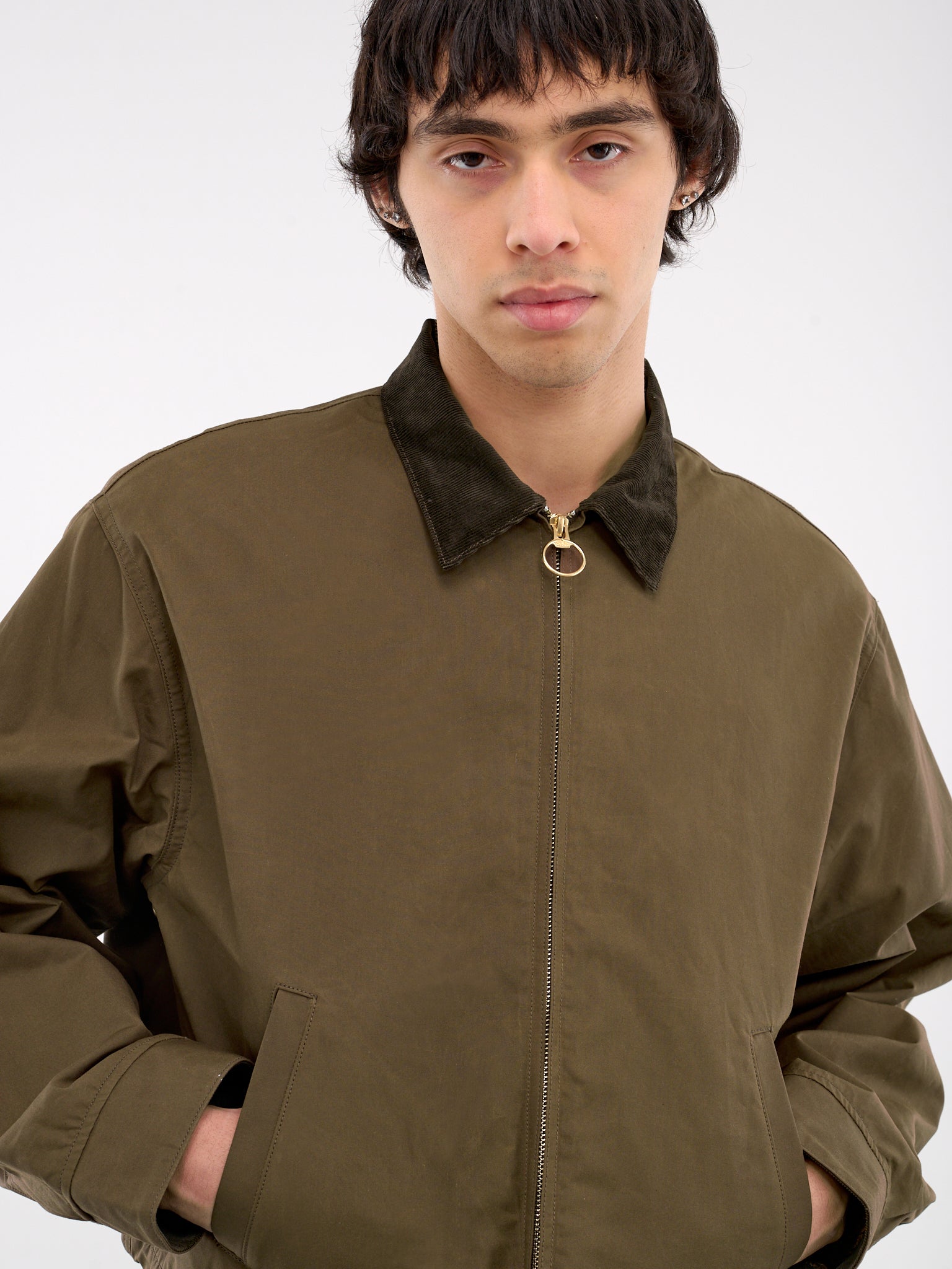 Oil Coated Drizzler Jacket (K2409LJ026-KHAKI)