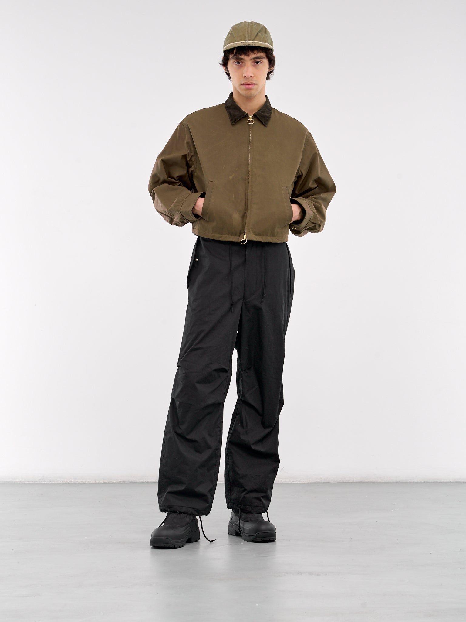 Oil Coated Drizzler Jacket (K2409LJ026-KHAKI)