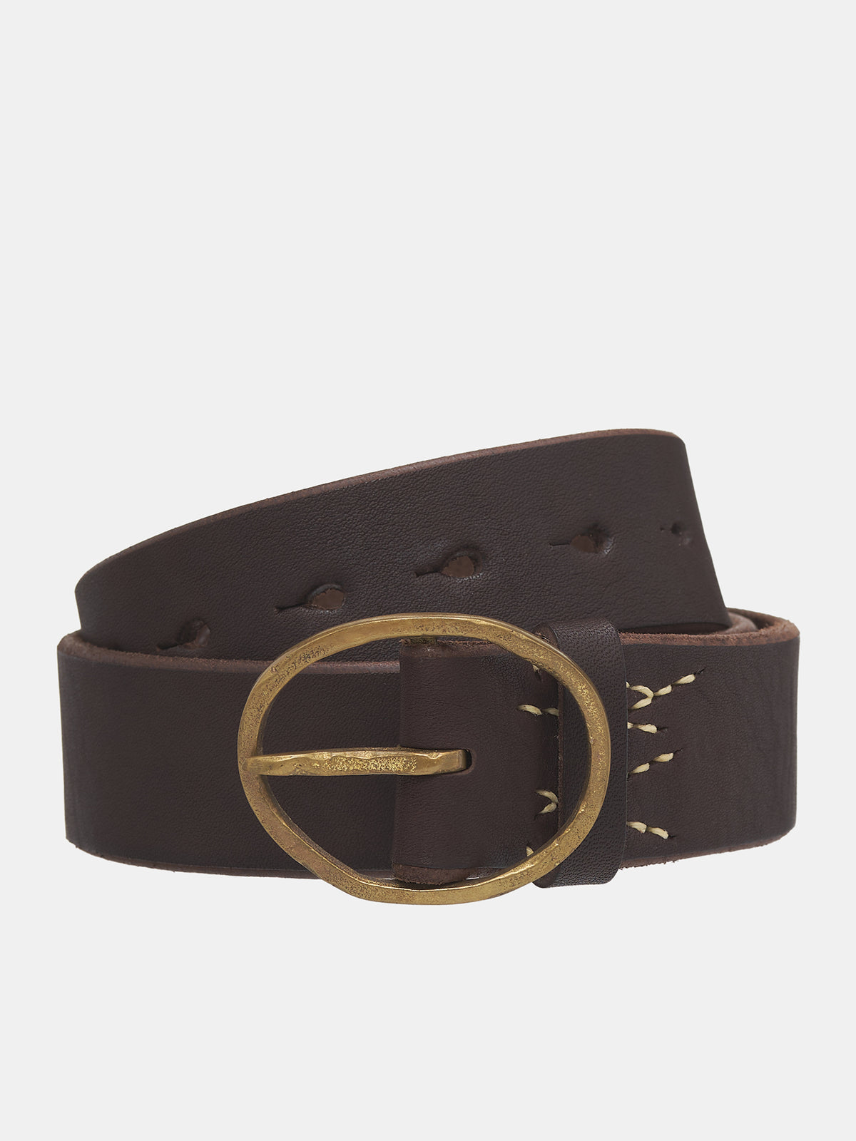 Pecos Oil Leather Belt (K2409XG507-BROWN)