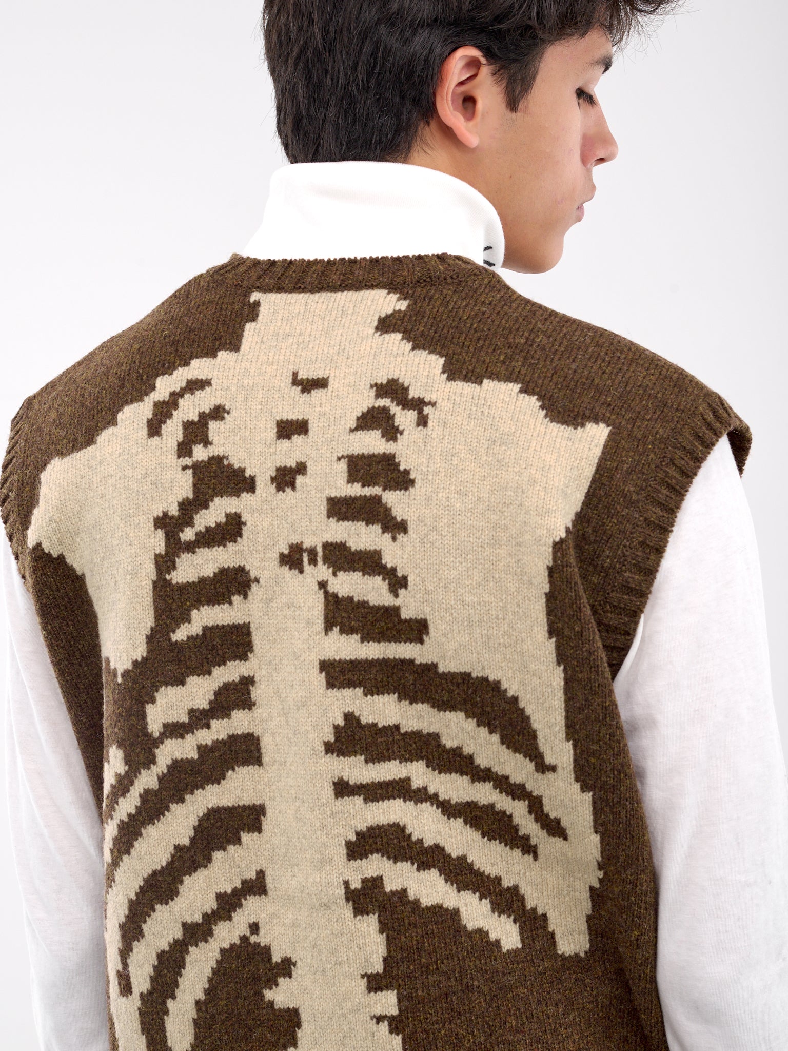 Bone Wool Vest (K2410KN078-BROWN)