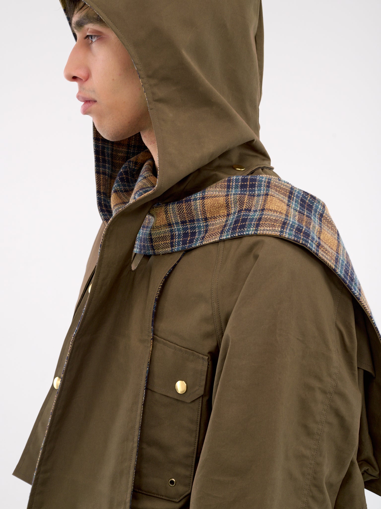 Oil Coated Rabbit Gale Parka (K2410LJ085-KHAKI)