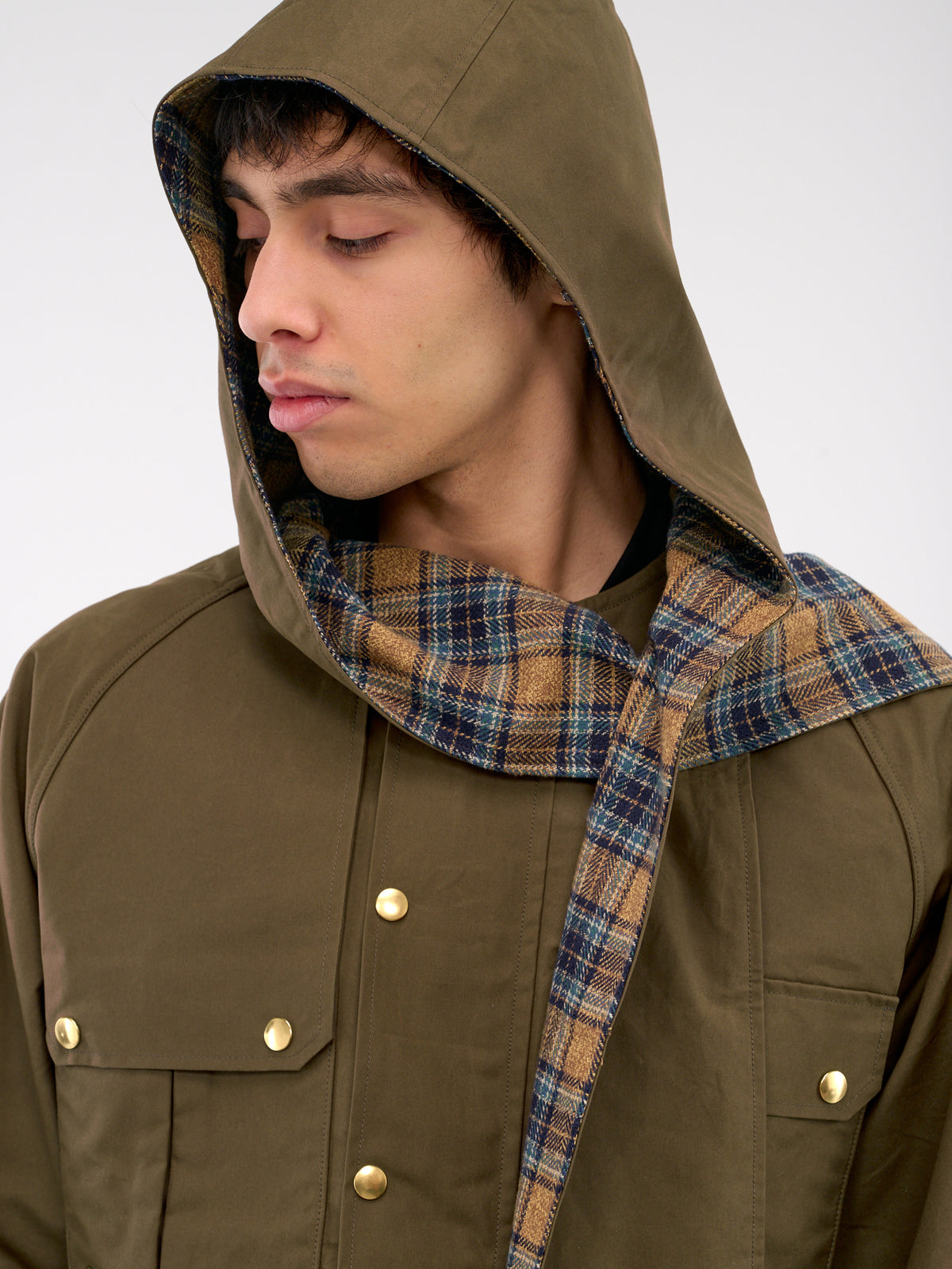 Oil Coated Rabbit Gale Parka (K2410LJ085-KHAKI)