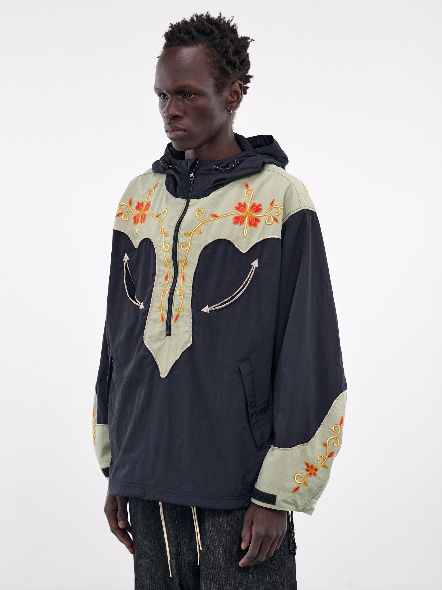 Tenessee Cactus Flower Parka (K2410LJ086-BLACK-MINT)