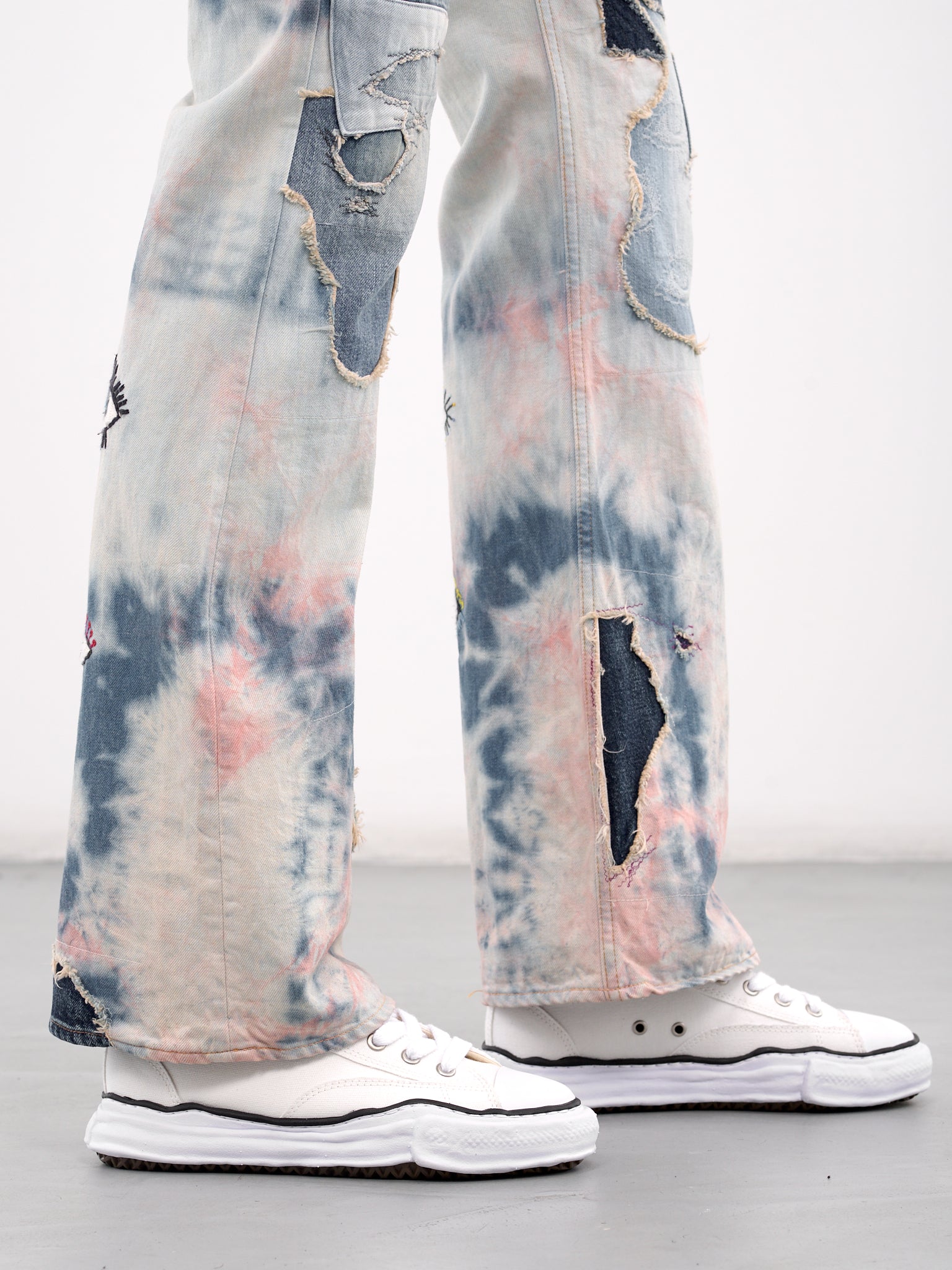 Crazy Dixie Remake Flare Jeans (K2410LP096-INDIGO-PINK)