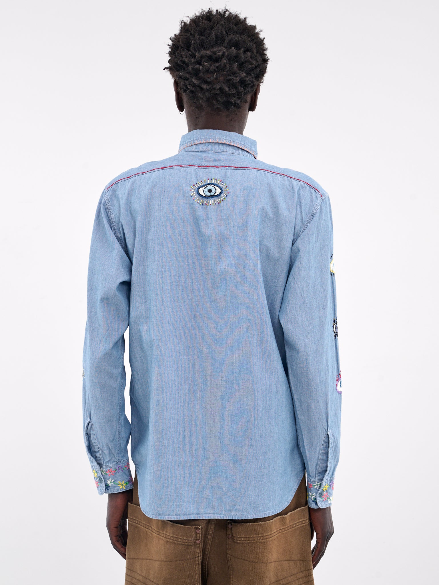 Speakeasy Chambray Work Shirt (K2410LS059-SAX-BLUE)