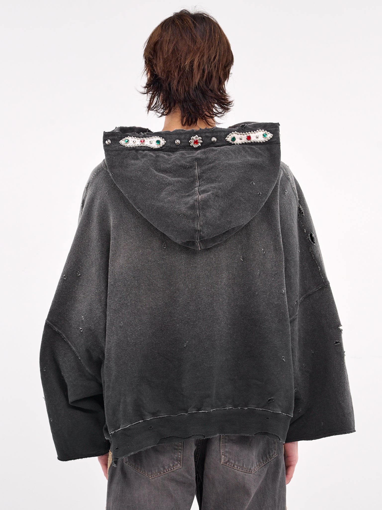 Studs Thriller Devil Hoodie (K2411LC137-BLACK)