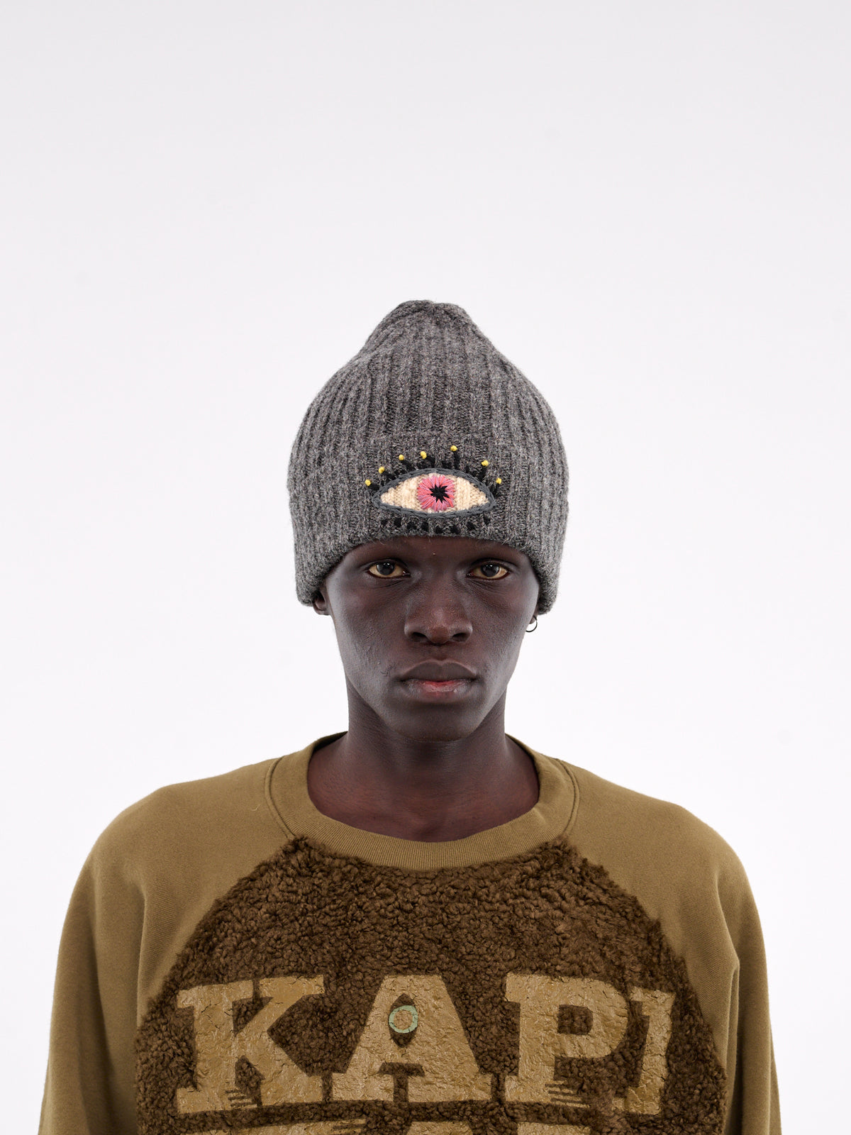 Speakeasy Wool Knit Beanie (K2411XH555-CHARCOAL)