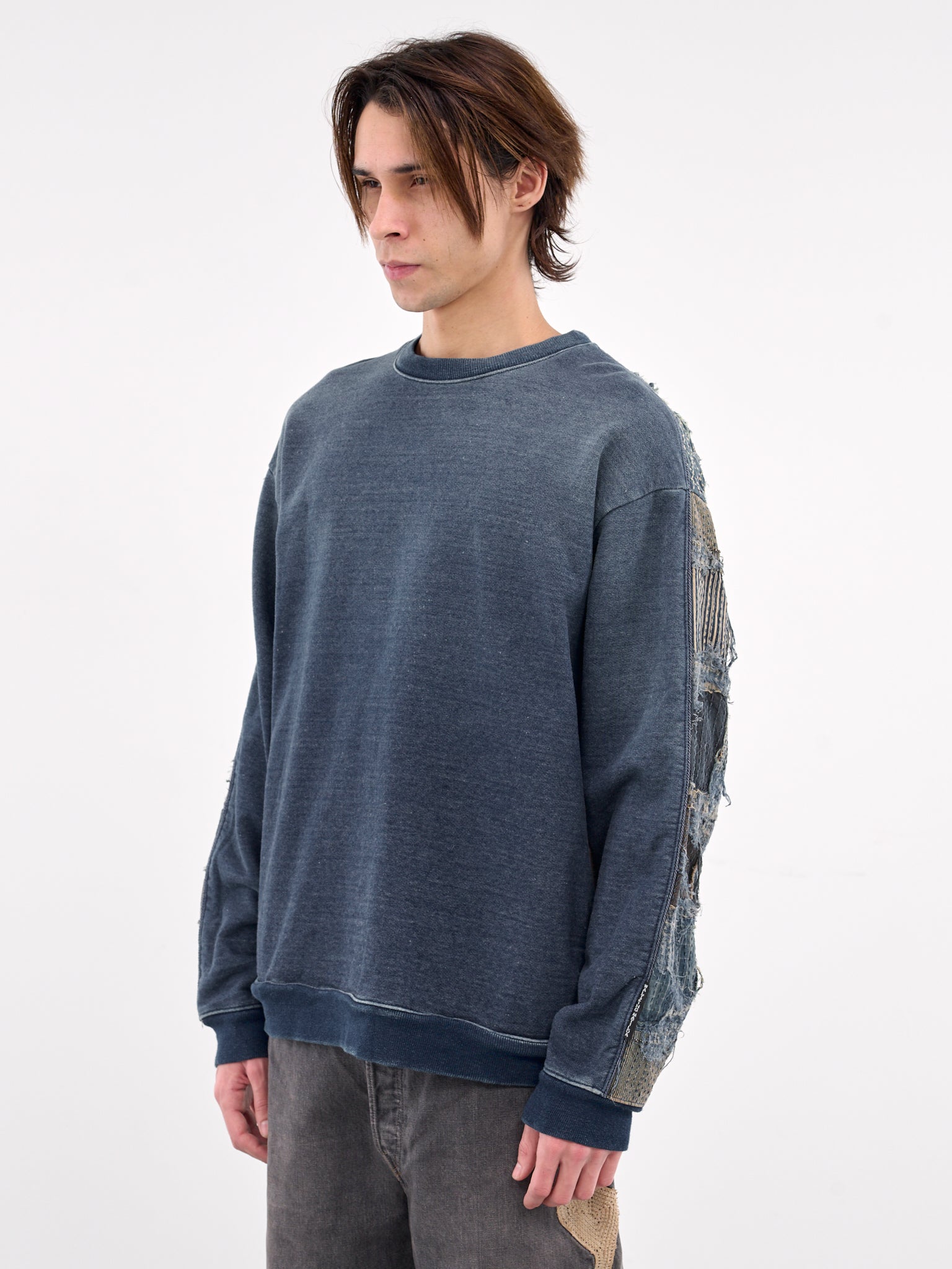 Boro 2Tone Crewneck Sweatshirt (K2412LC150-INDIGO)