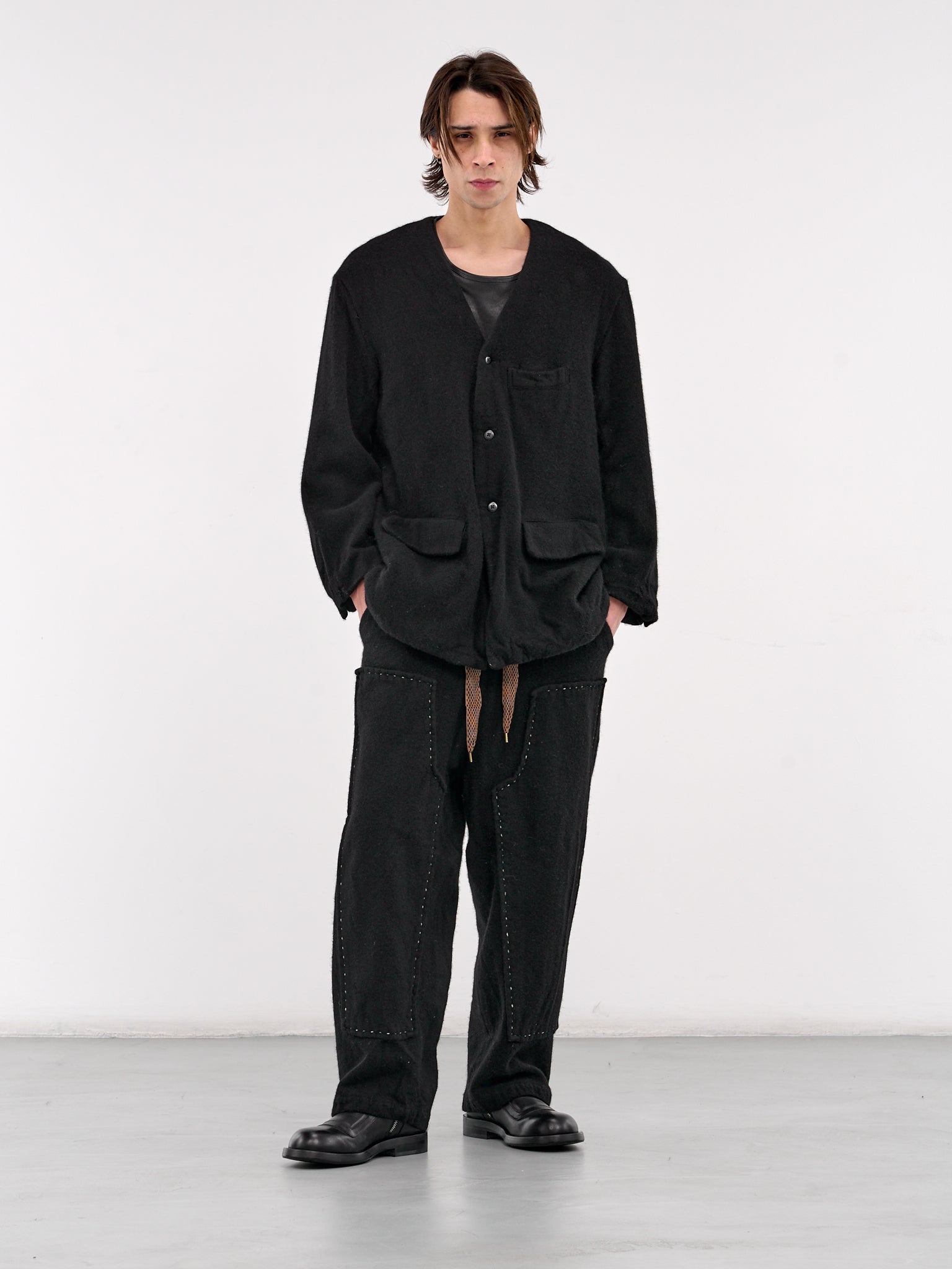 Casa Fulling Wool Jacket (K2412LJ142-BLACK)