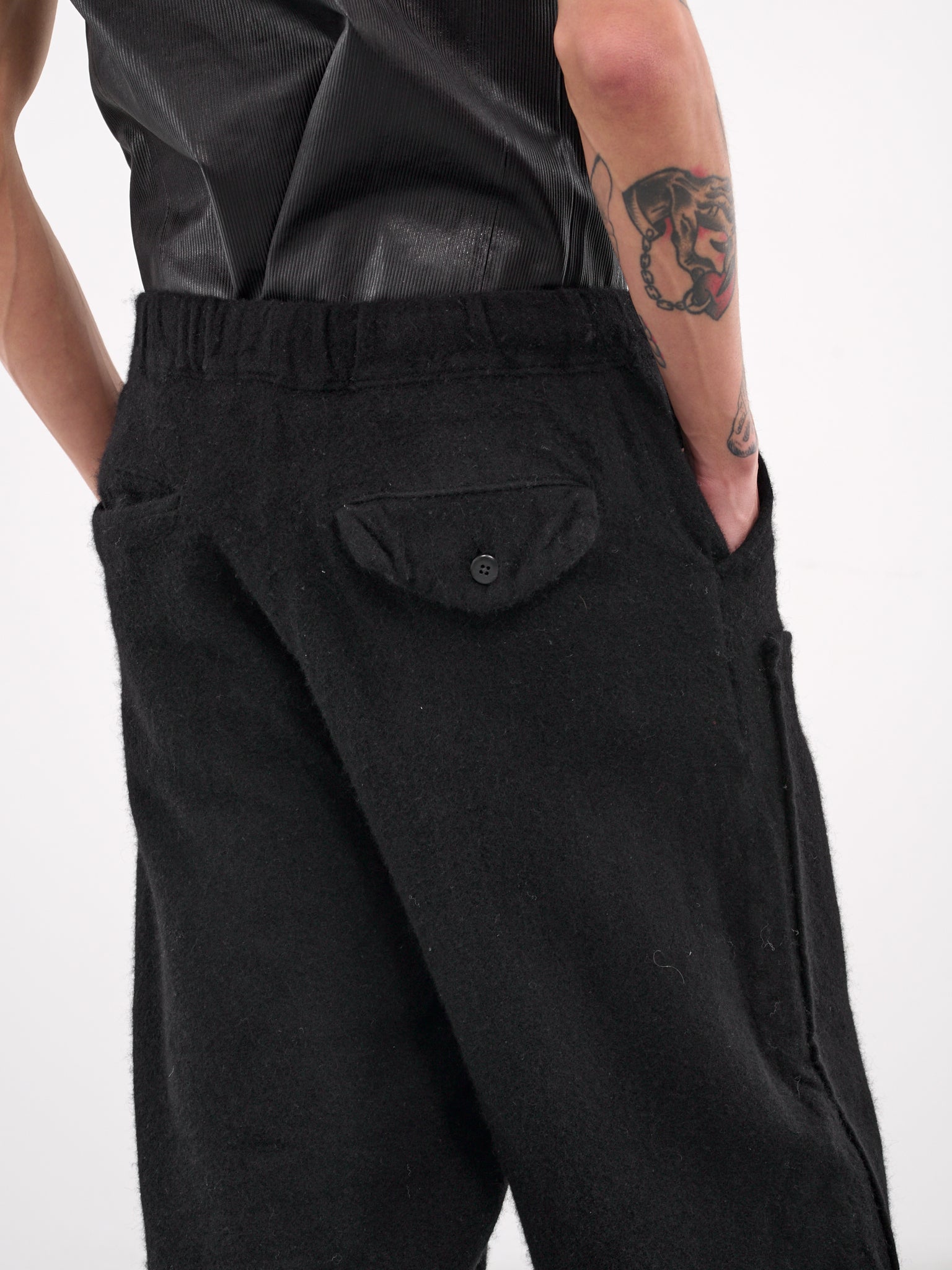 Casa Fulling Wool Pants (K2412LP143-BLACK)