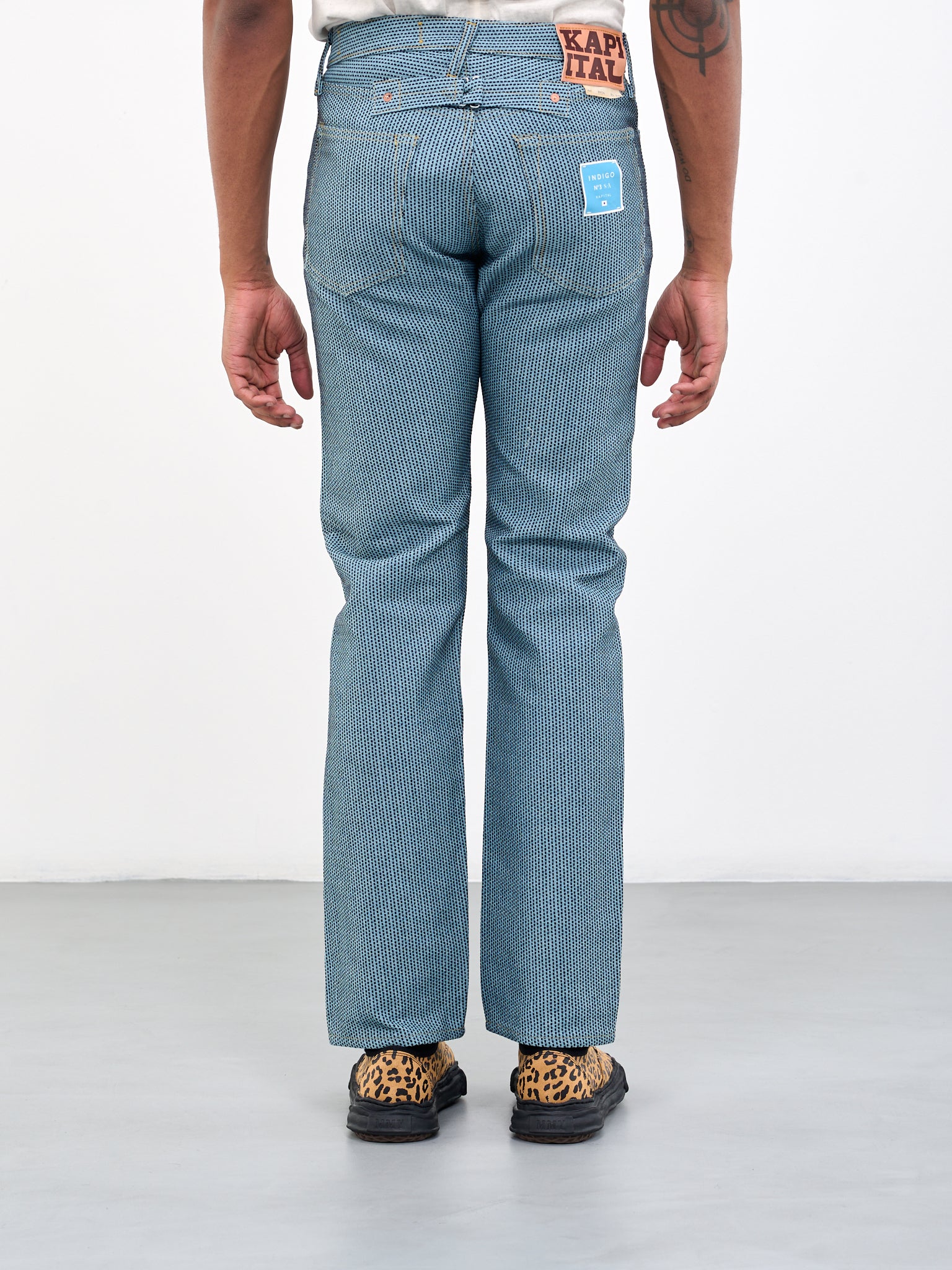 KAPITAL Stitched Indigo Jeans