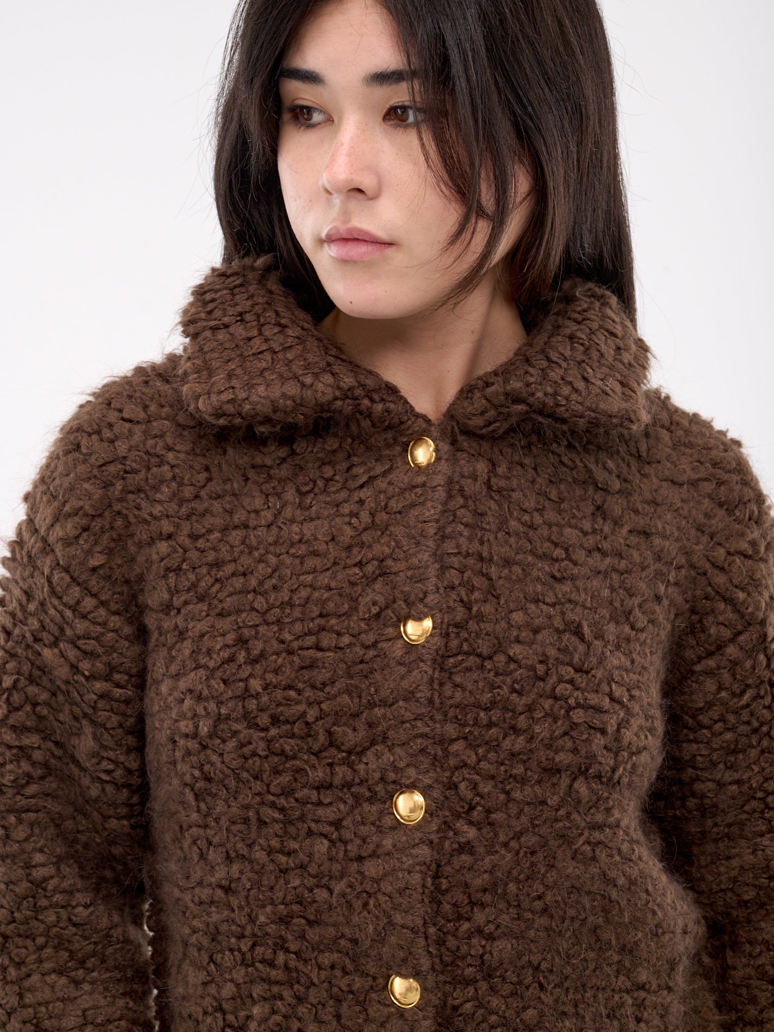 Boucle Cardigan (KC3-24-636-W-BROWN)