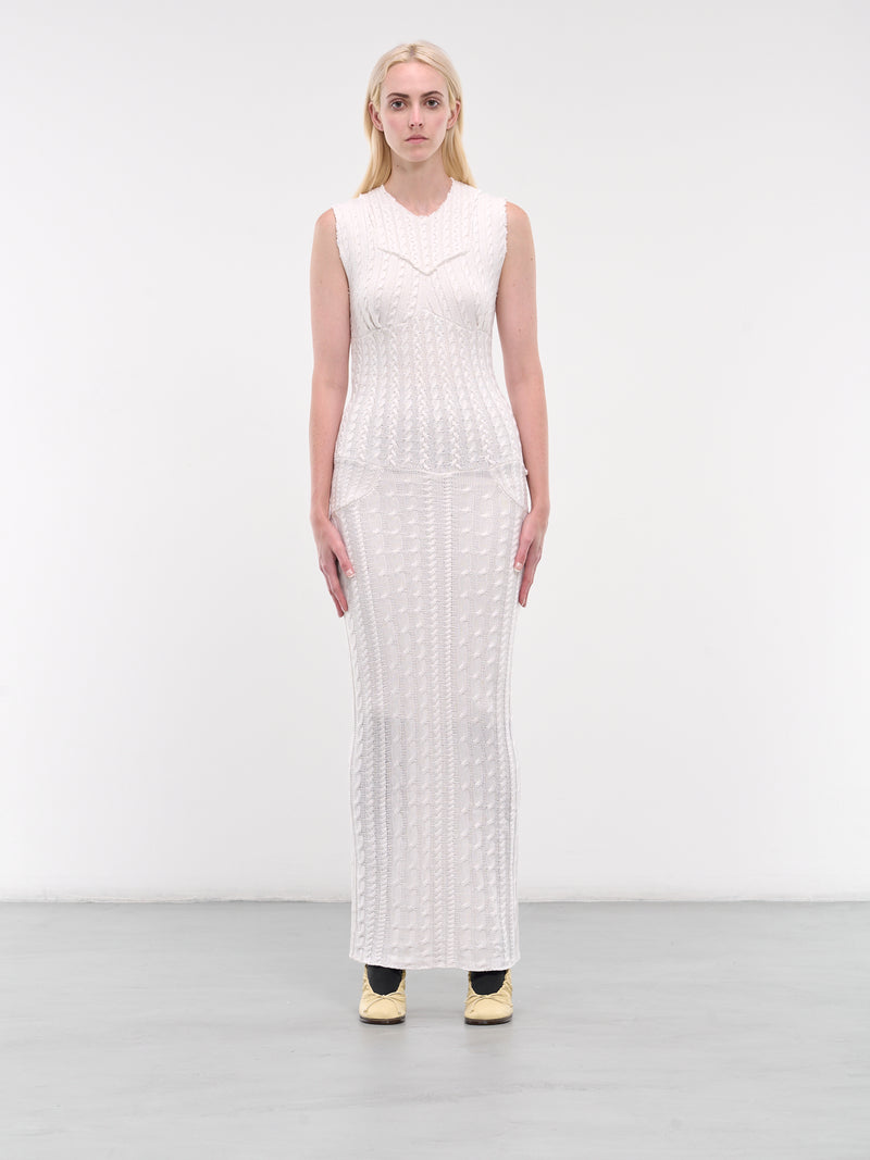 Kenny Knit Maxi Dress (KENNY-WHITE)