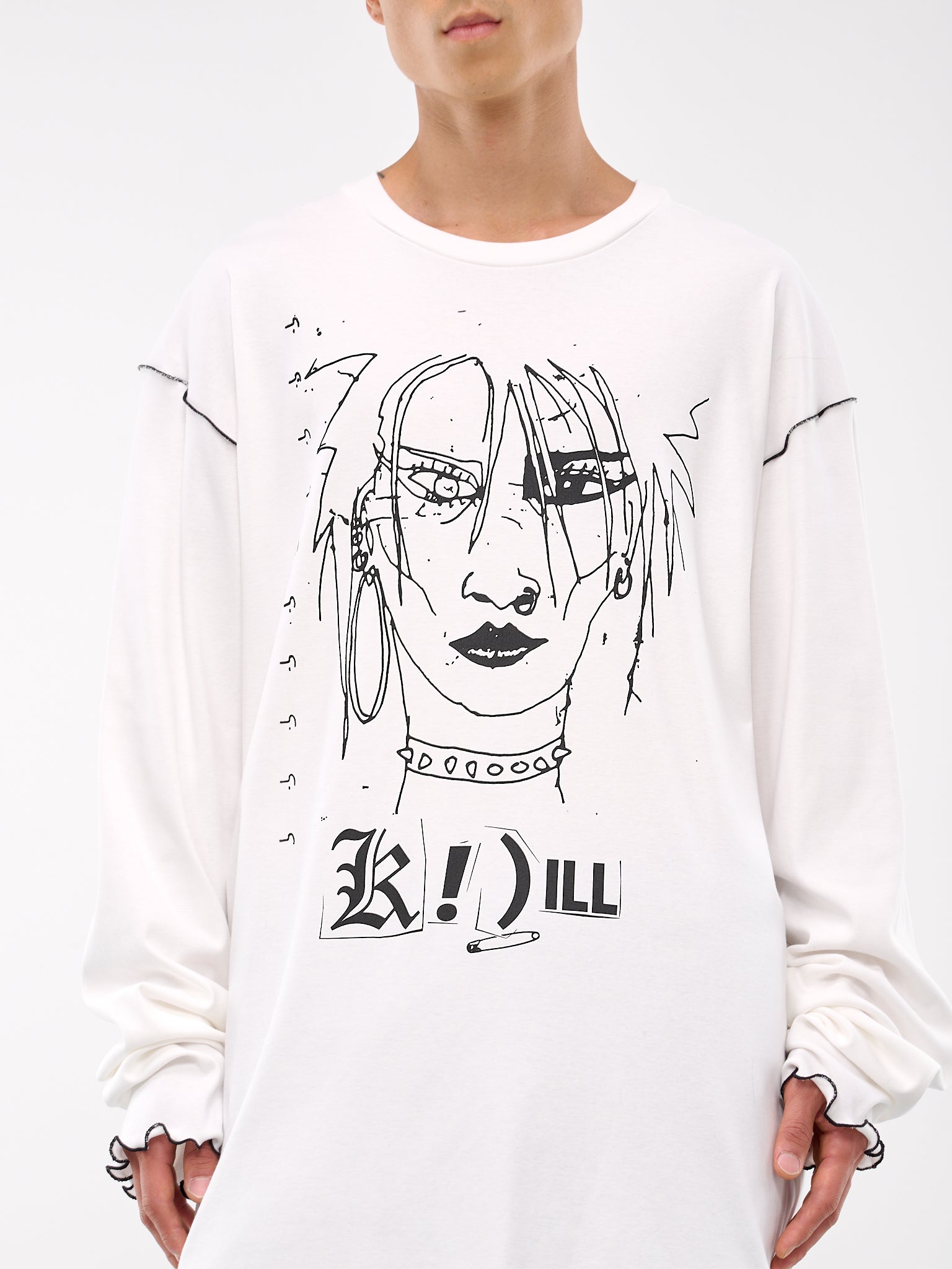 Graphic Long Sleeve Tee (KL881-WHITE)