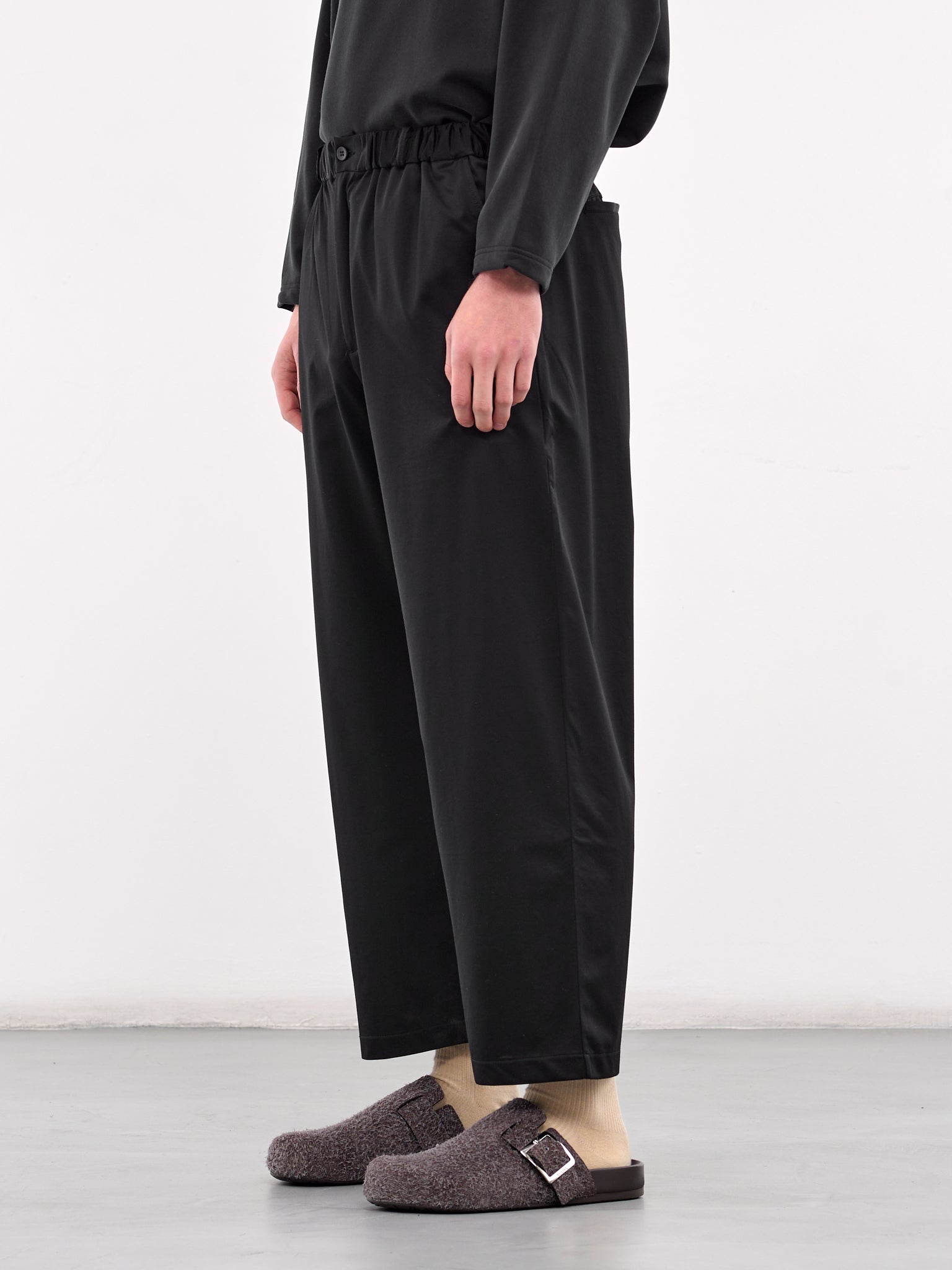 Elasticated Trousers (KM25S-021-BLACK)