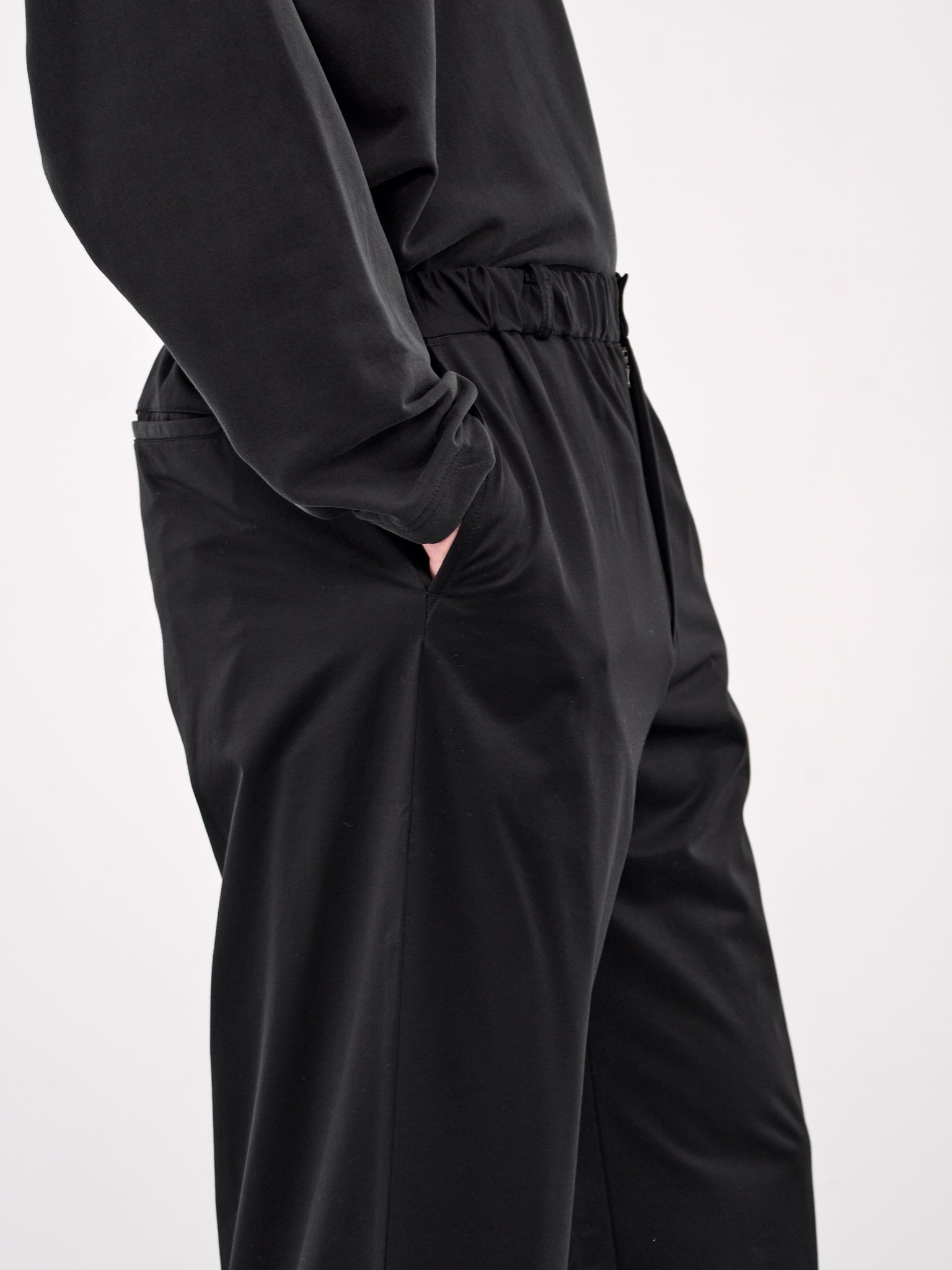 Elasticated Trousers (KM25S-021-BLACK)