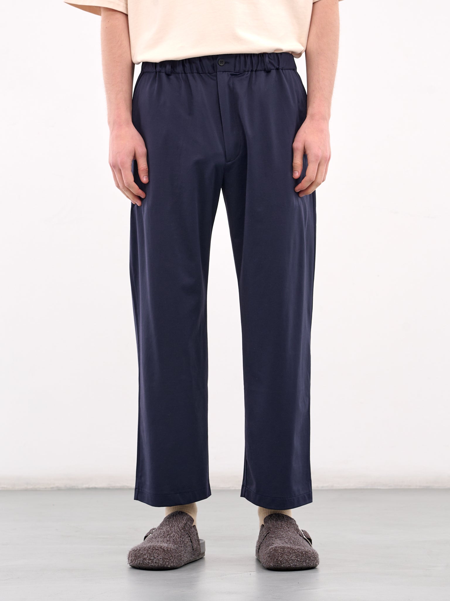 Elasticated Trousers (KM25S-021-NAVY)