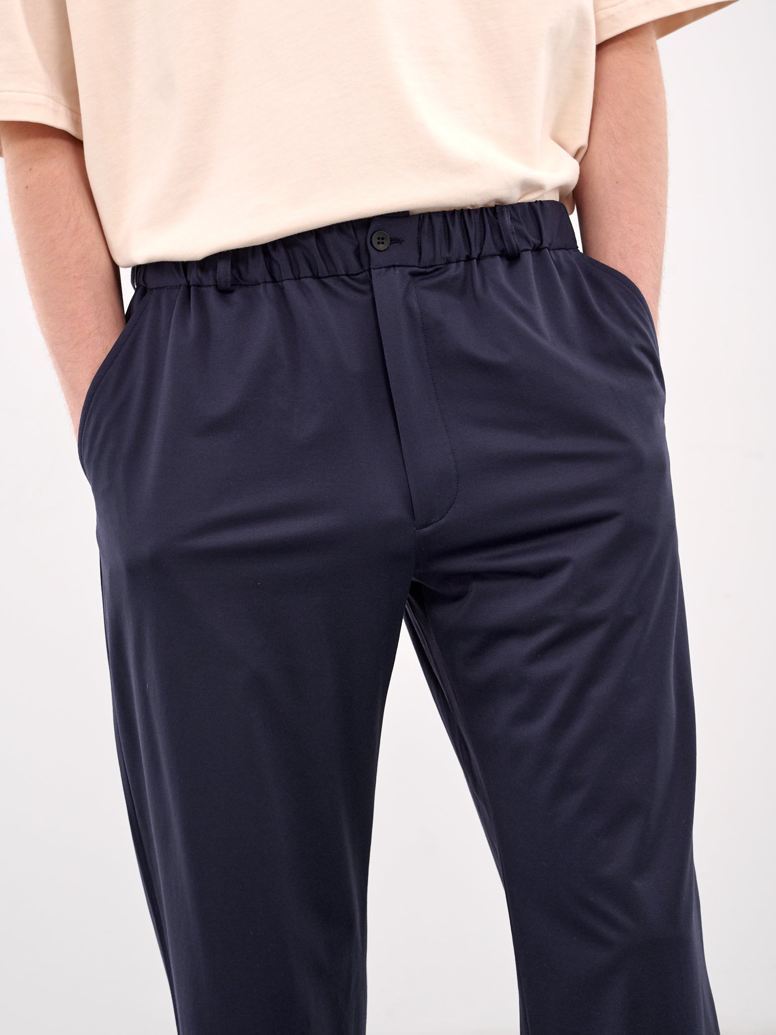 Elasticated Trousers (KM25S-021-NAVY)