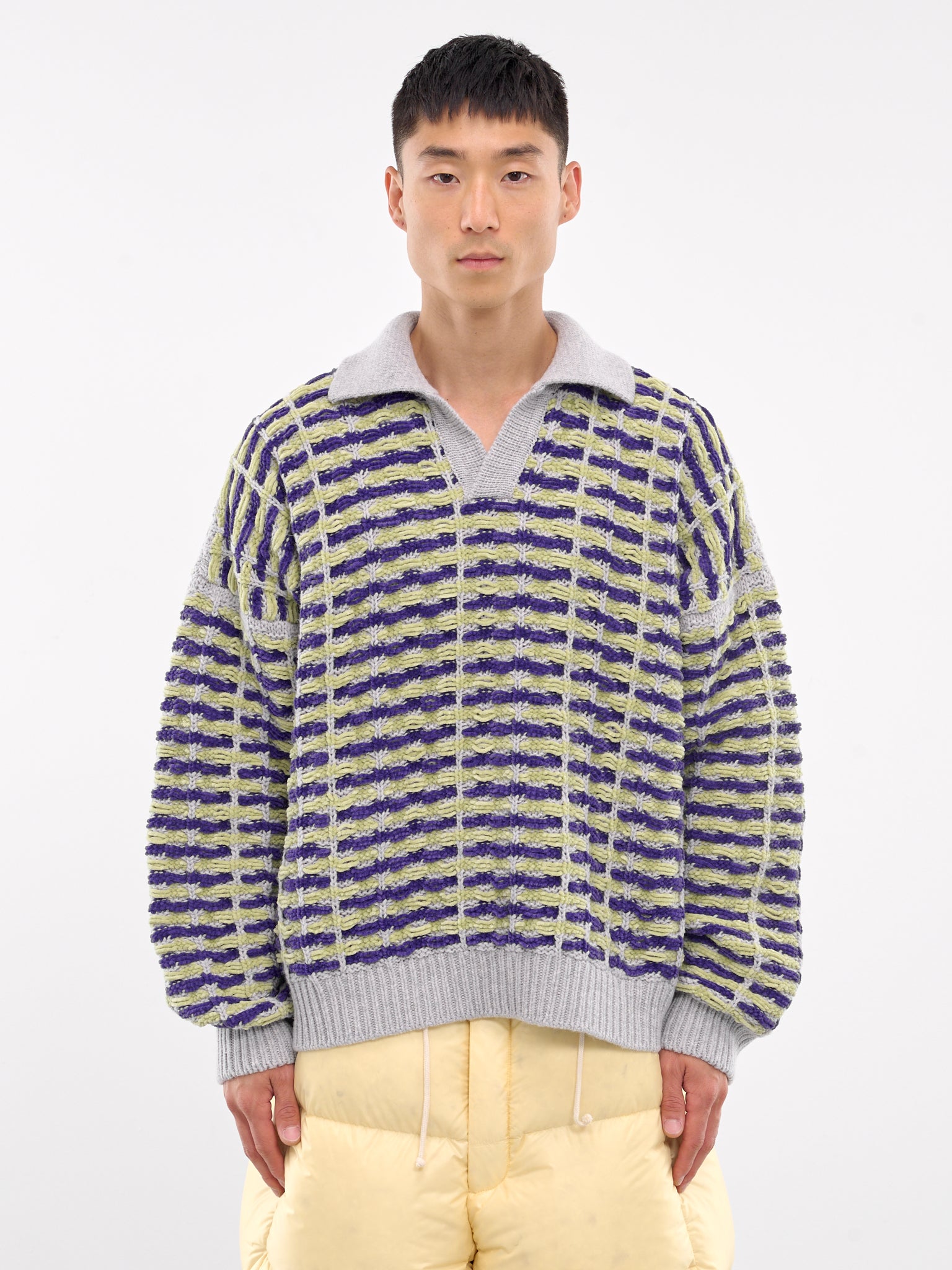 Oversized Polo Knit (KN011-MULTI)