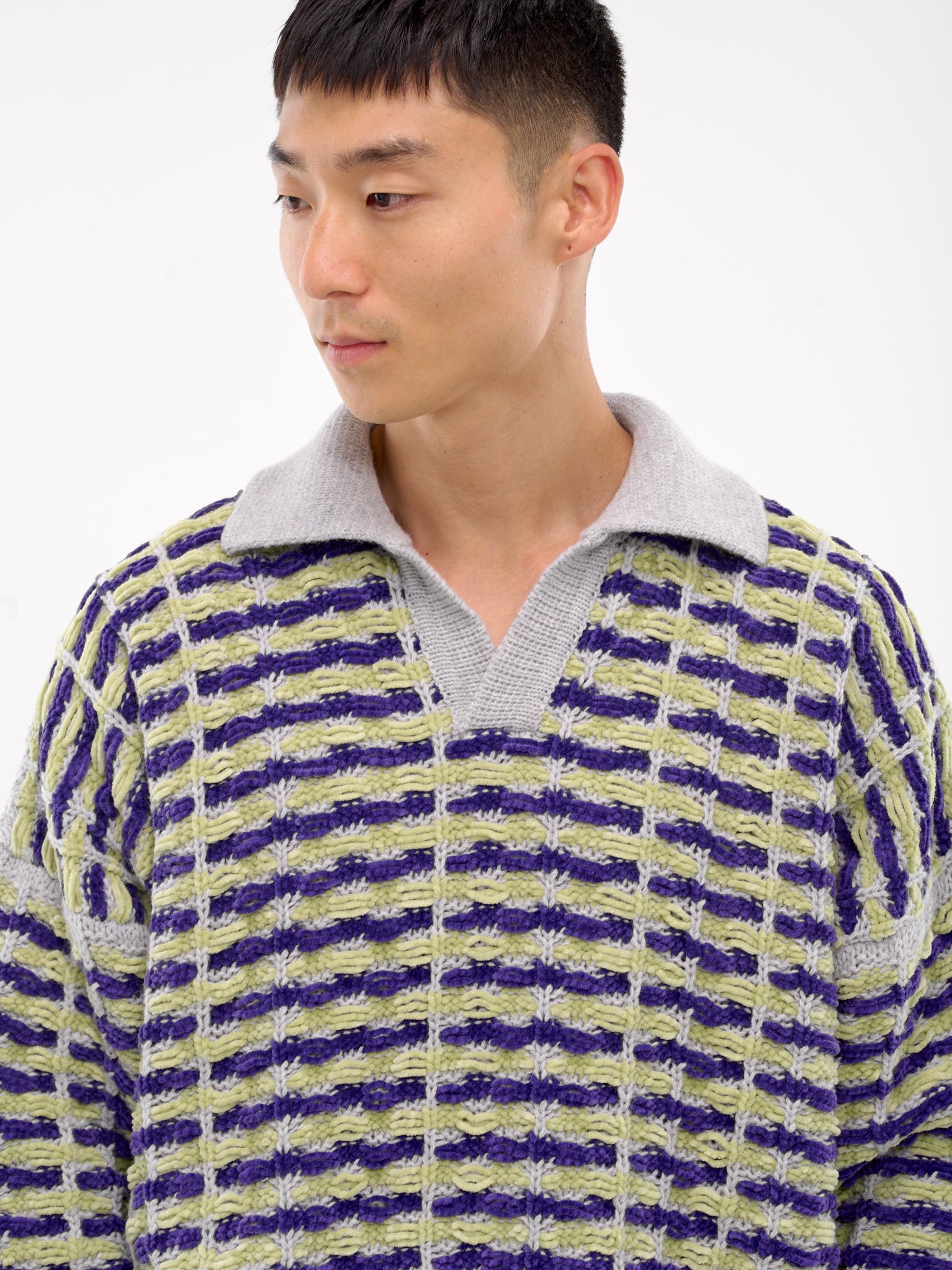 Oversized Polo Knit (KN011-MULTI)