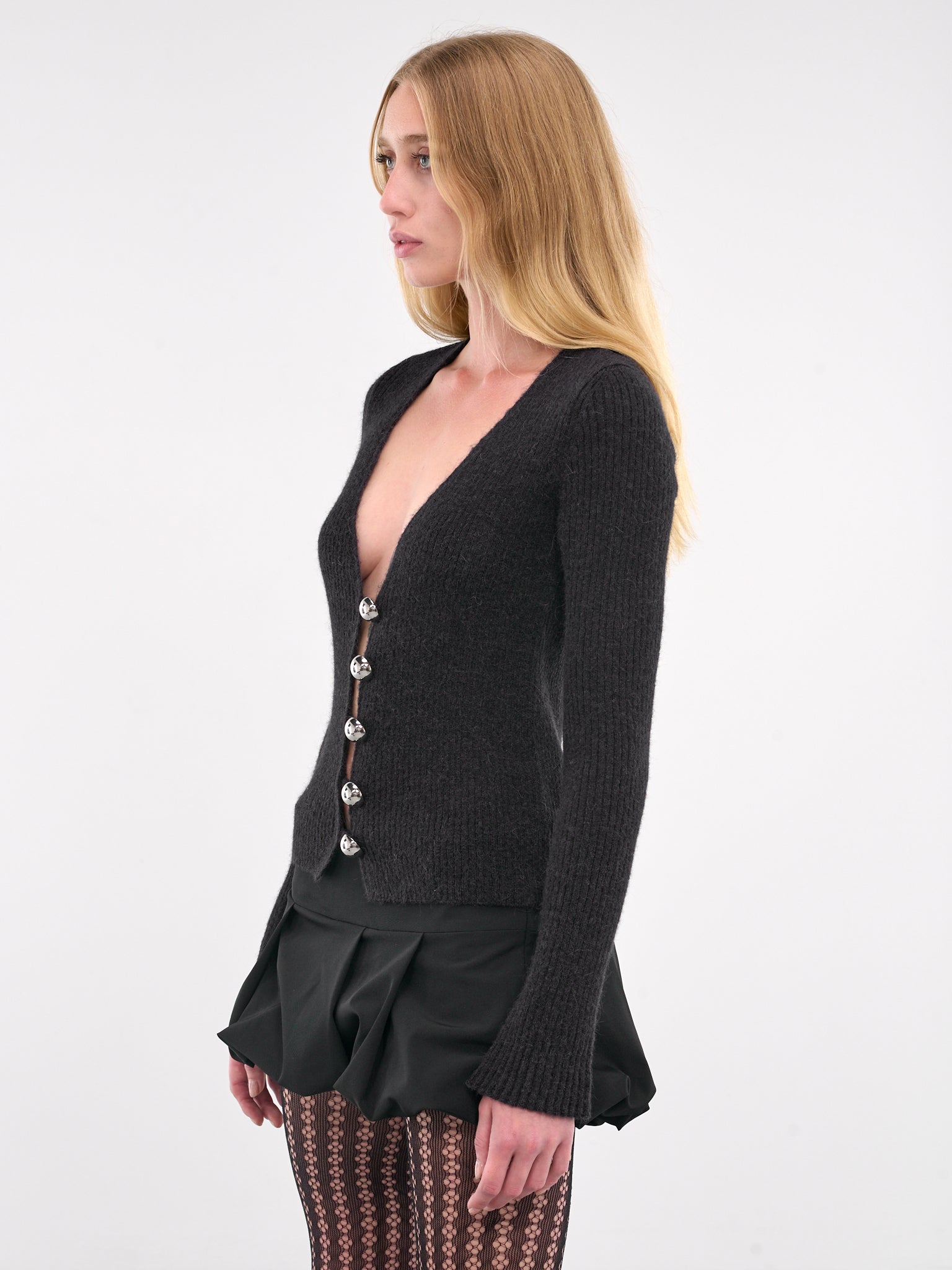 Knit Cardigan (KN022-BLACK)