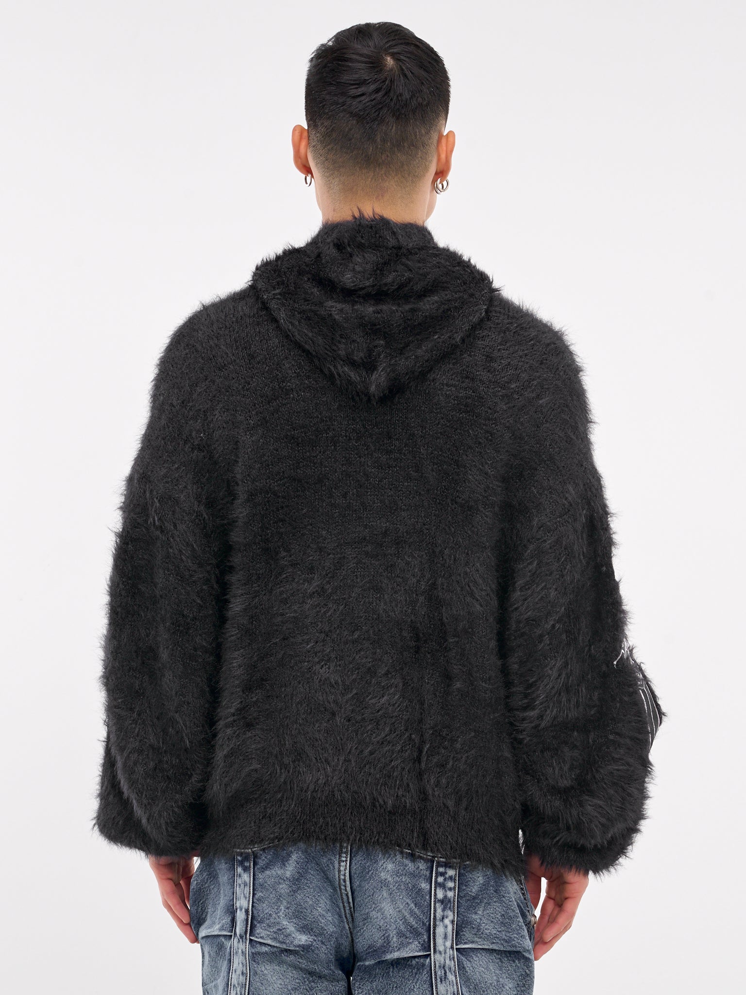 Pack Fur Zip-Up Hoodie (KN1101-BLACK)