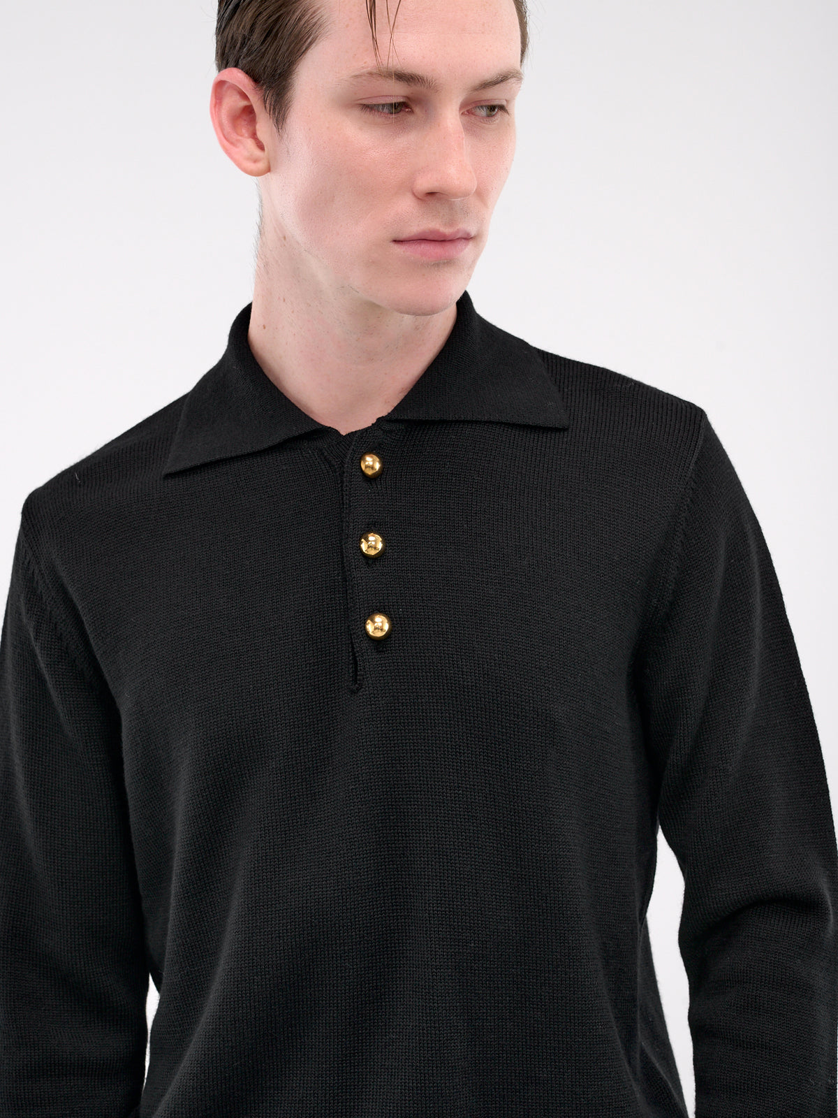 Merino Polo (KN133-EM23-BLACK)