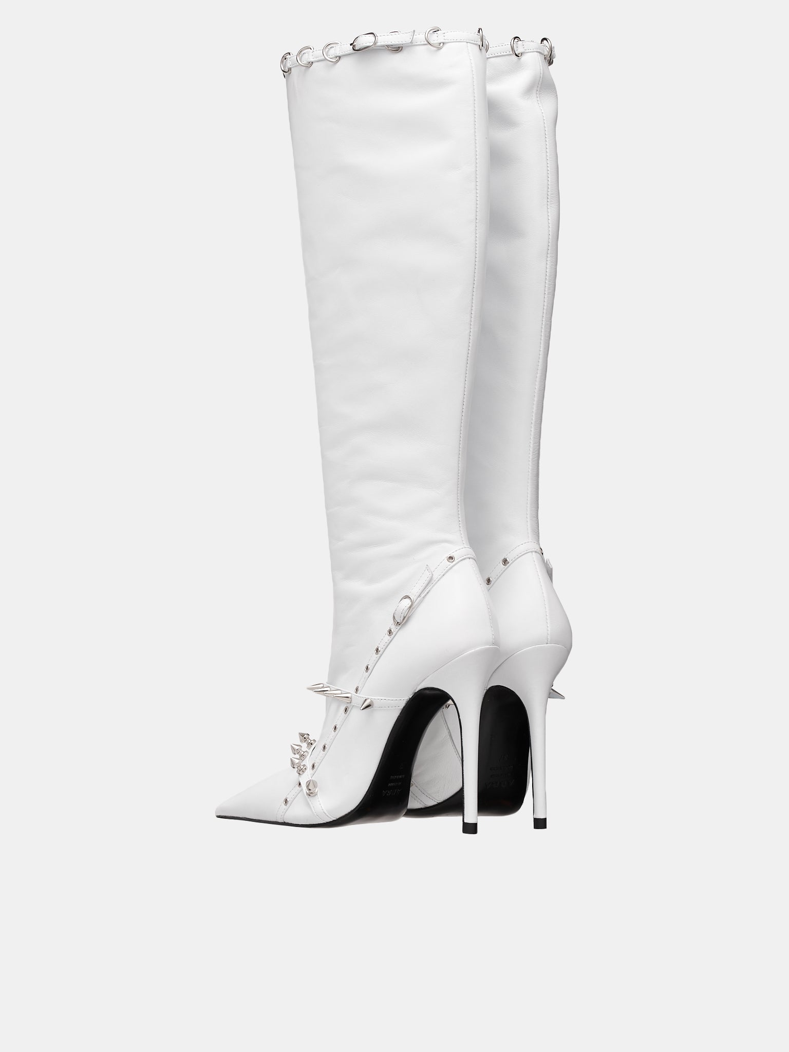 Proenza Schouler 'Spike' heeled ankle boots in leather | IetpShops |  Women's Shoes | Proenza Schouler Straight-Leg