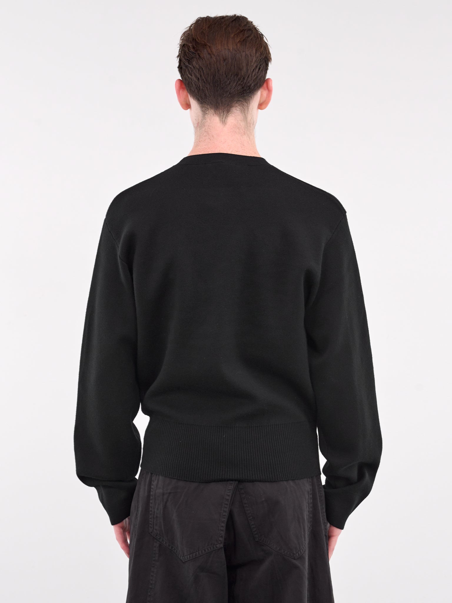 Knitted Crewneck Jumper (KNT-101-01-BLACK)