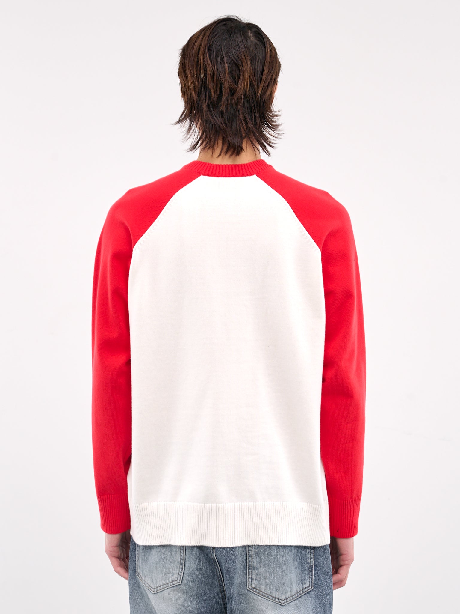 Raglan Knit Sweater (KT0-25-653-RED)