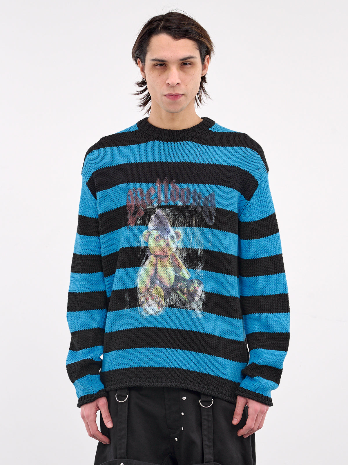 Striped Knit Sweater (KT0-25-655-BLUE)