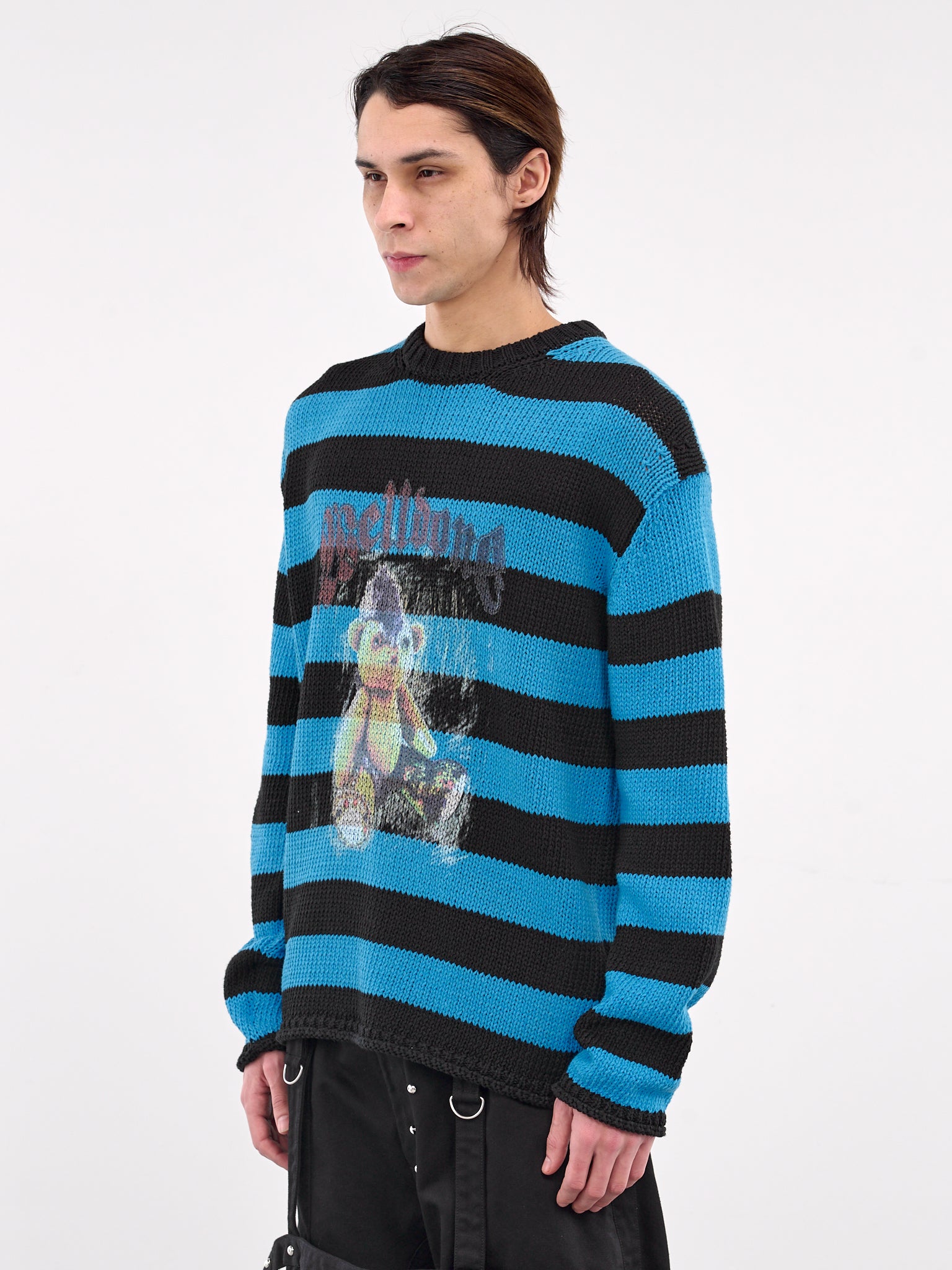 Striped Knit Sweater (KT0-25-655-BLUE)