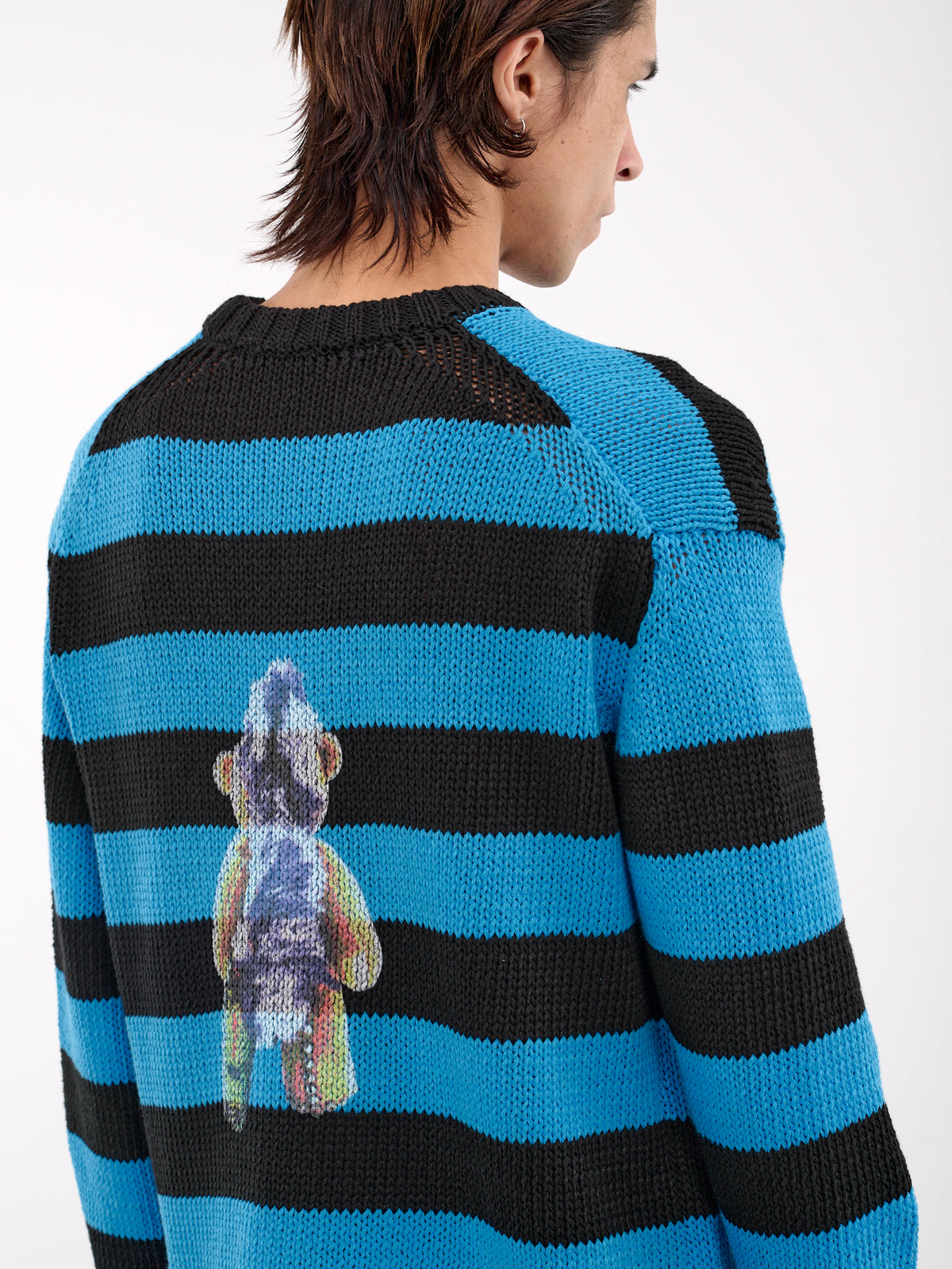 Striped Knit Sweater (KT0-25-655-BLUE)