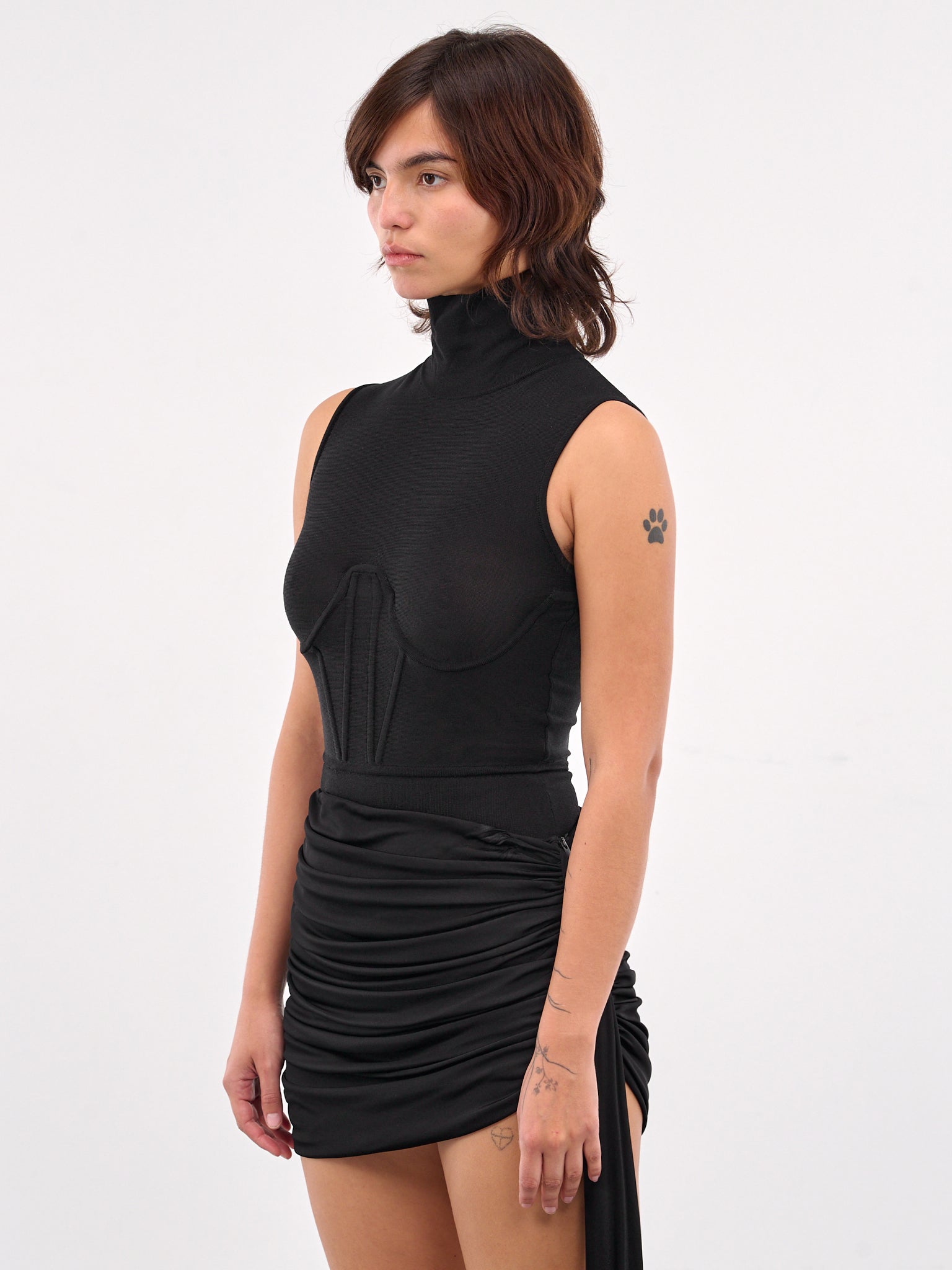 Turtleneck Corset (KT079-BLACK)