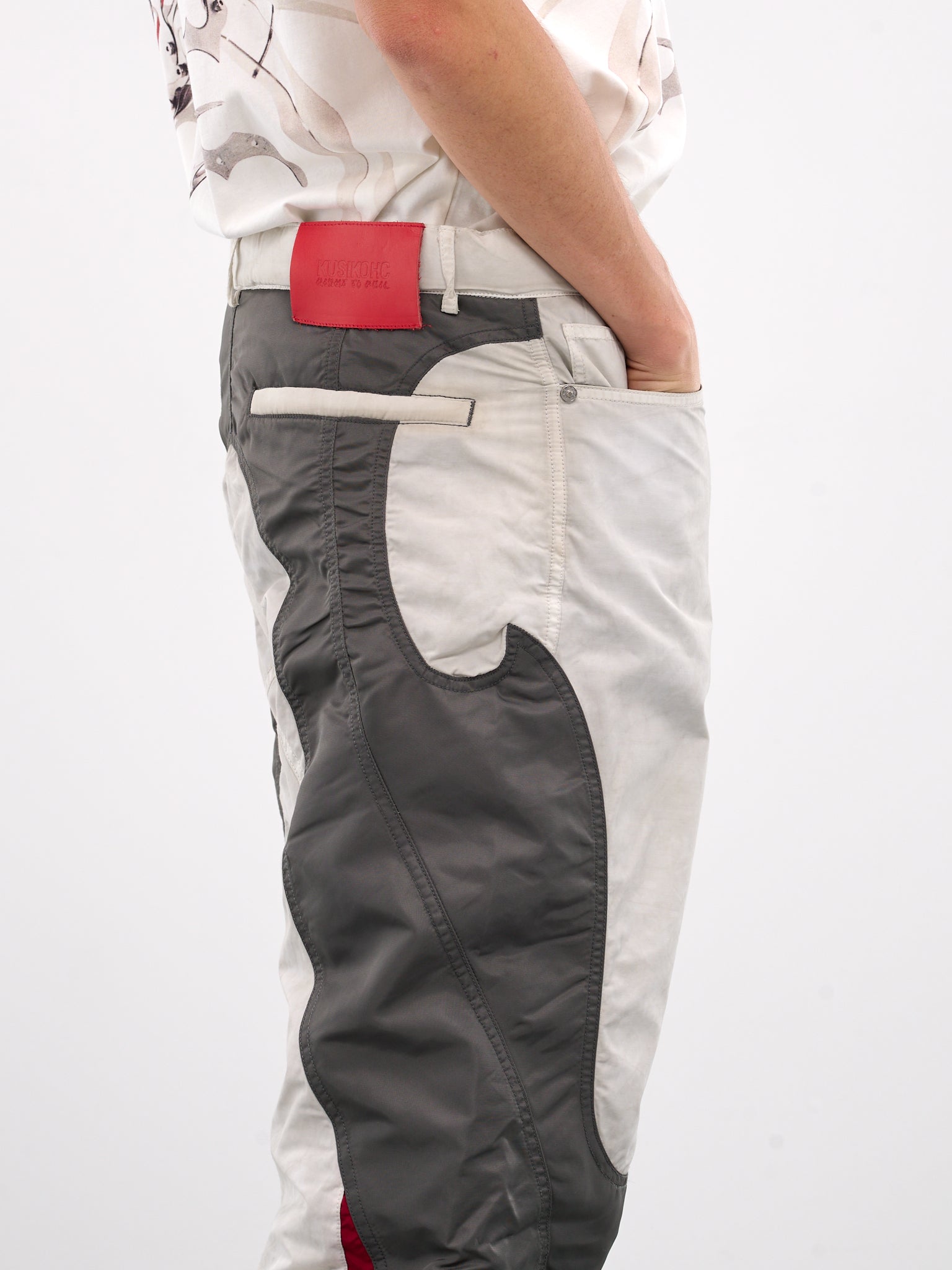 Rider Pants (KUF4MT10AP-T1374-WHITE-GREY)