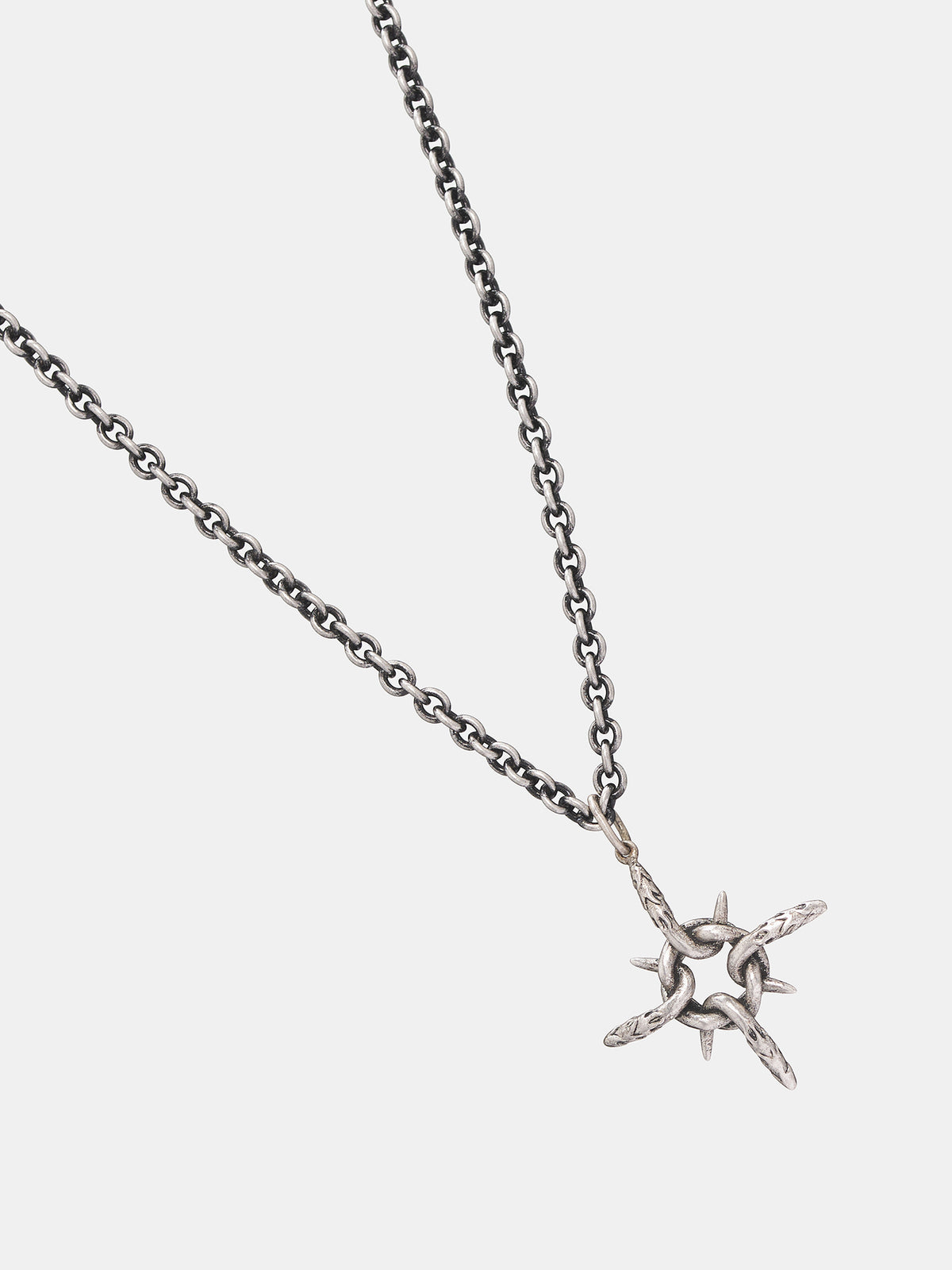 KSK Compass Necklace (KUW3JW04KR-C4001-SILVER)