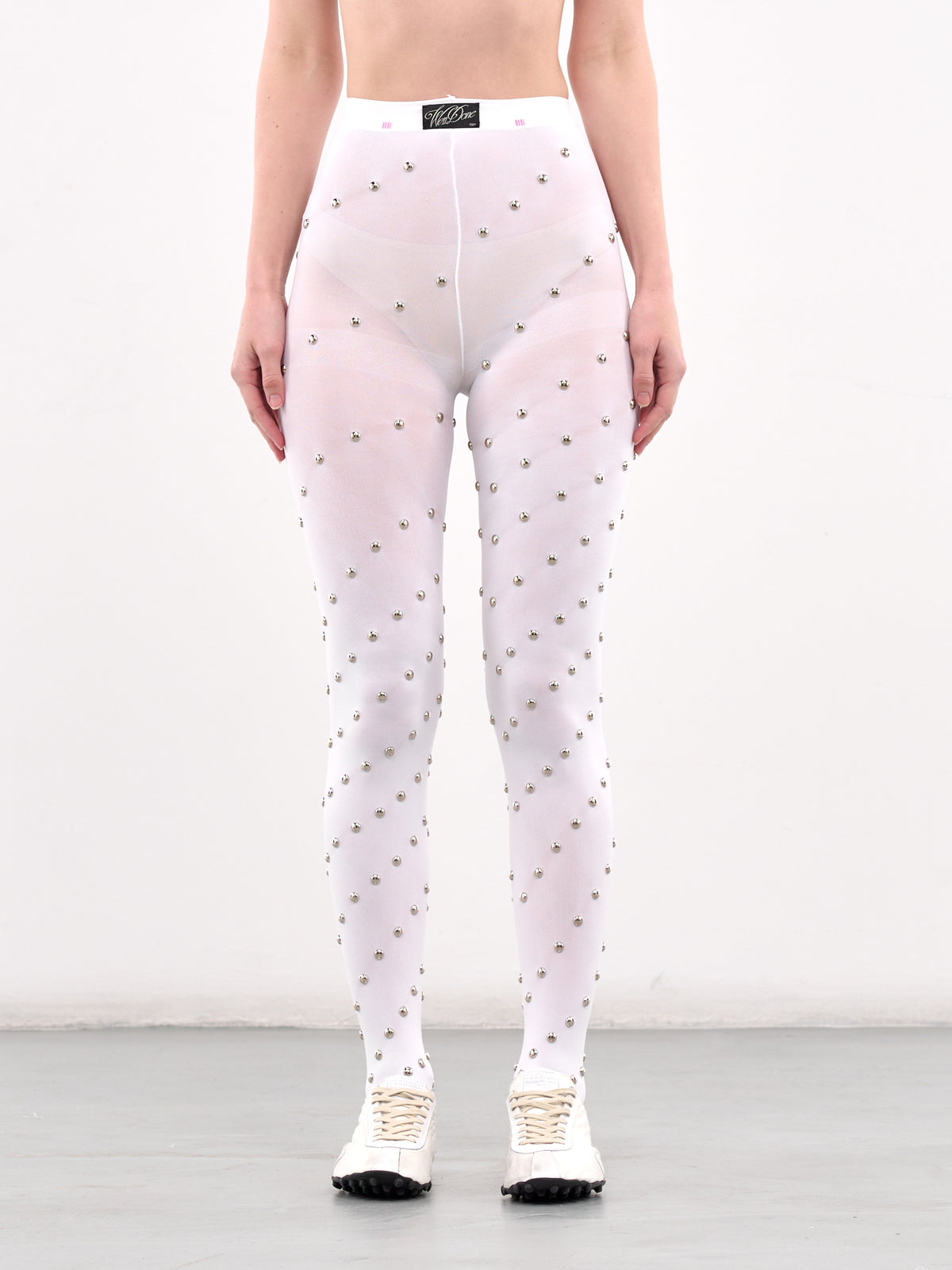 Studded Leggings (LE0-25-283-W-WHITE)