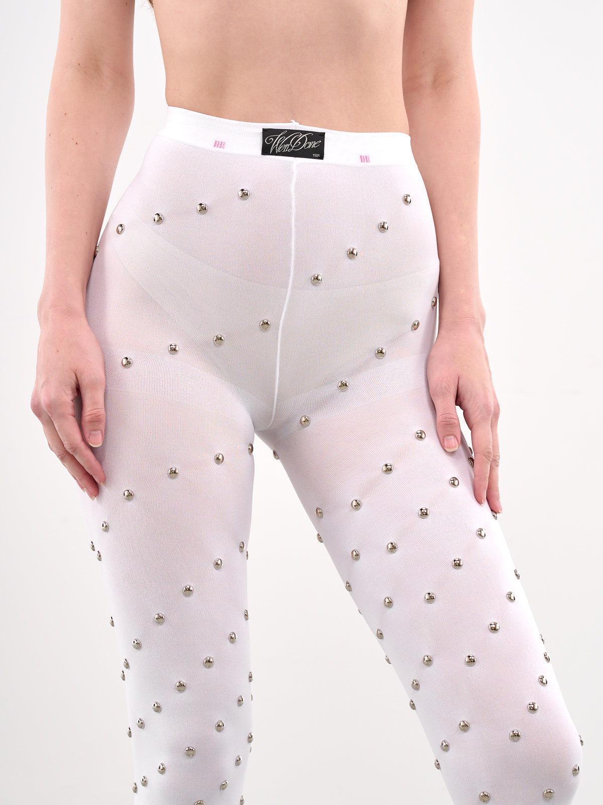 Studded Leggings (LE0-25-283-W-WHITE)