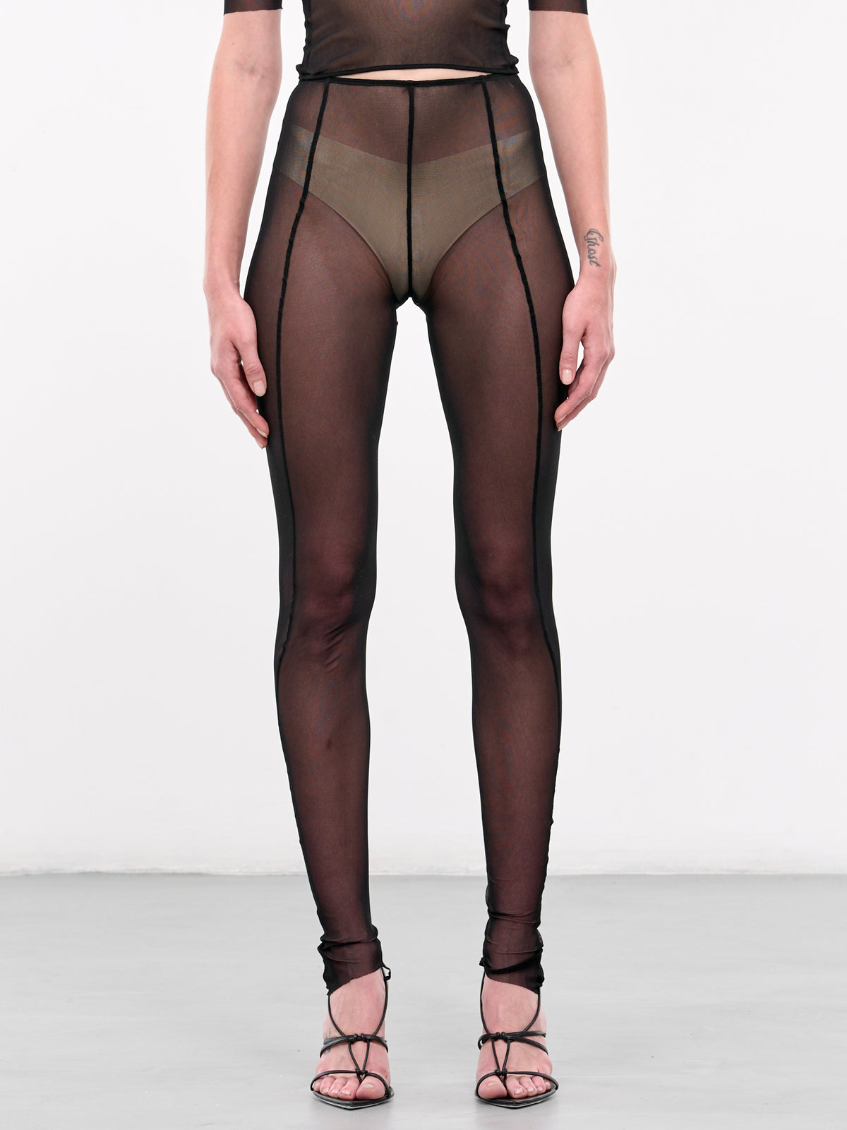 Mesh Toe Leggings (LE01BL-BLACK)