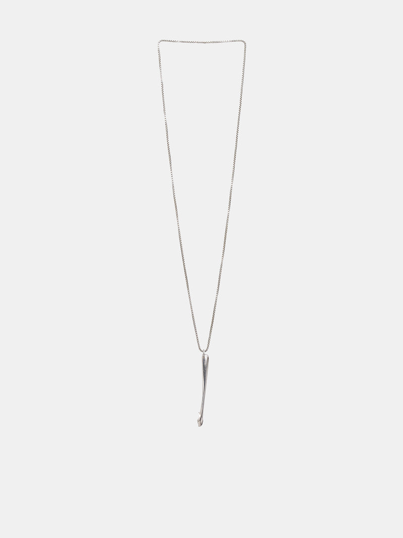 Liquid Spoon Necklace (LIQUID-SPOON-POLISHED-SILVER)